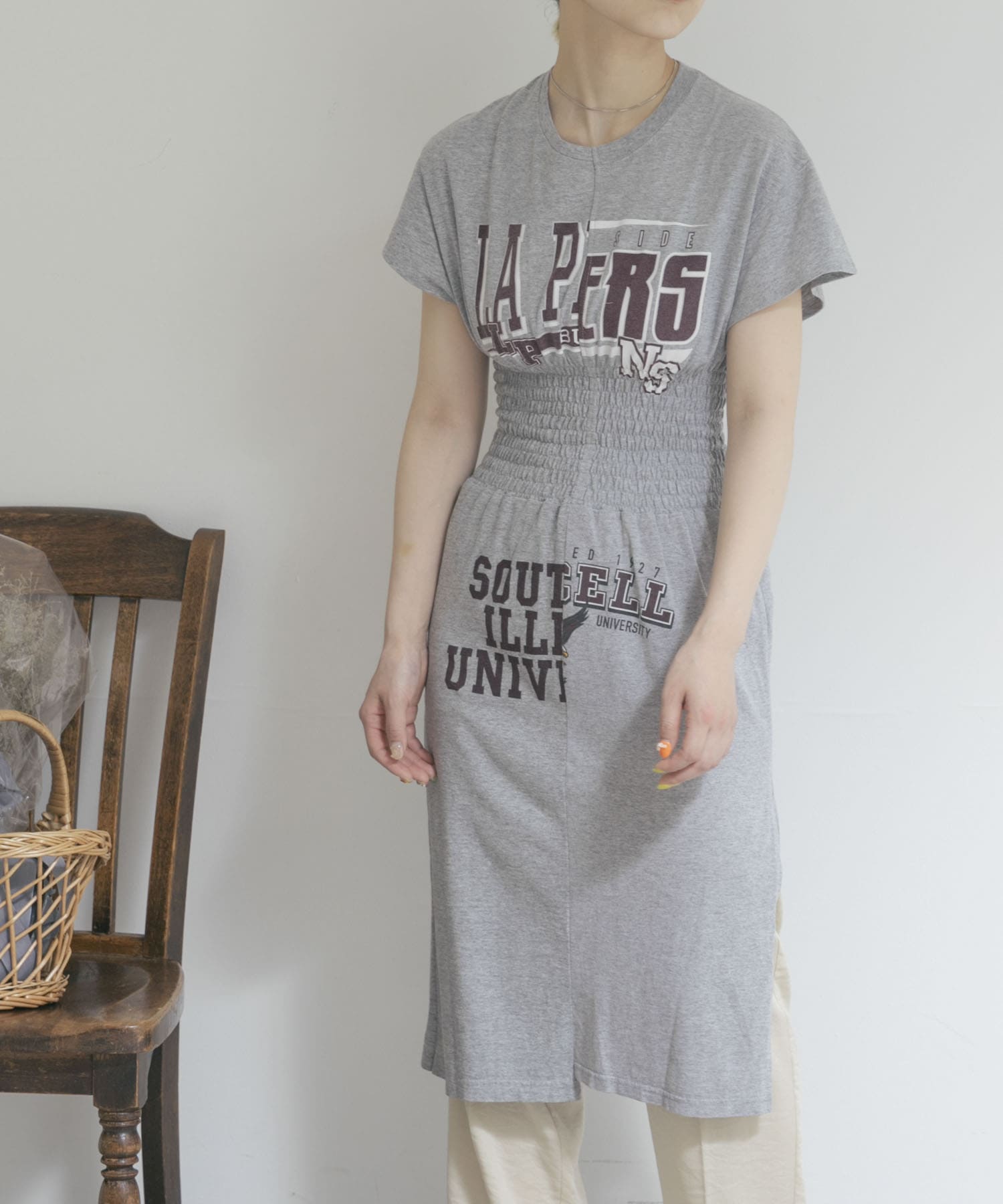 77circa　circa make shirring ONE-PIECE