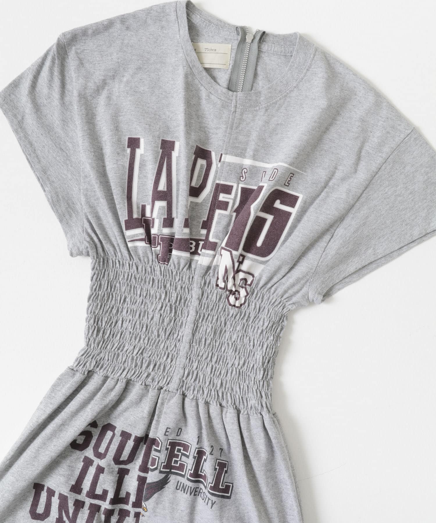 77circa　circa make shirring ONE-PIECE Grey1 one