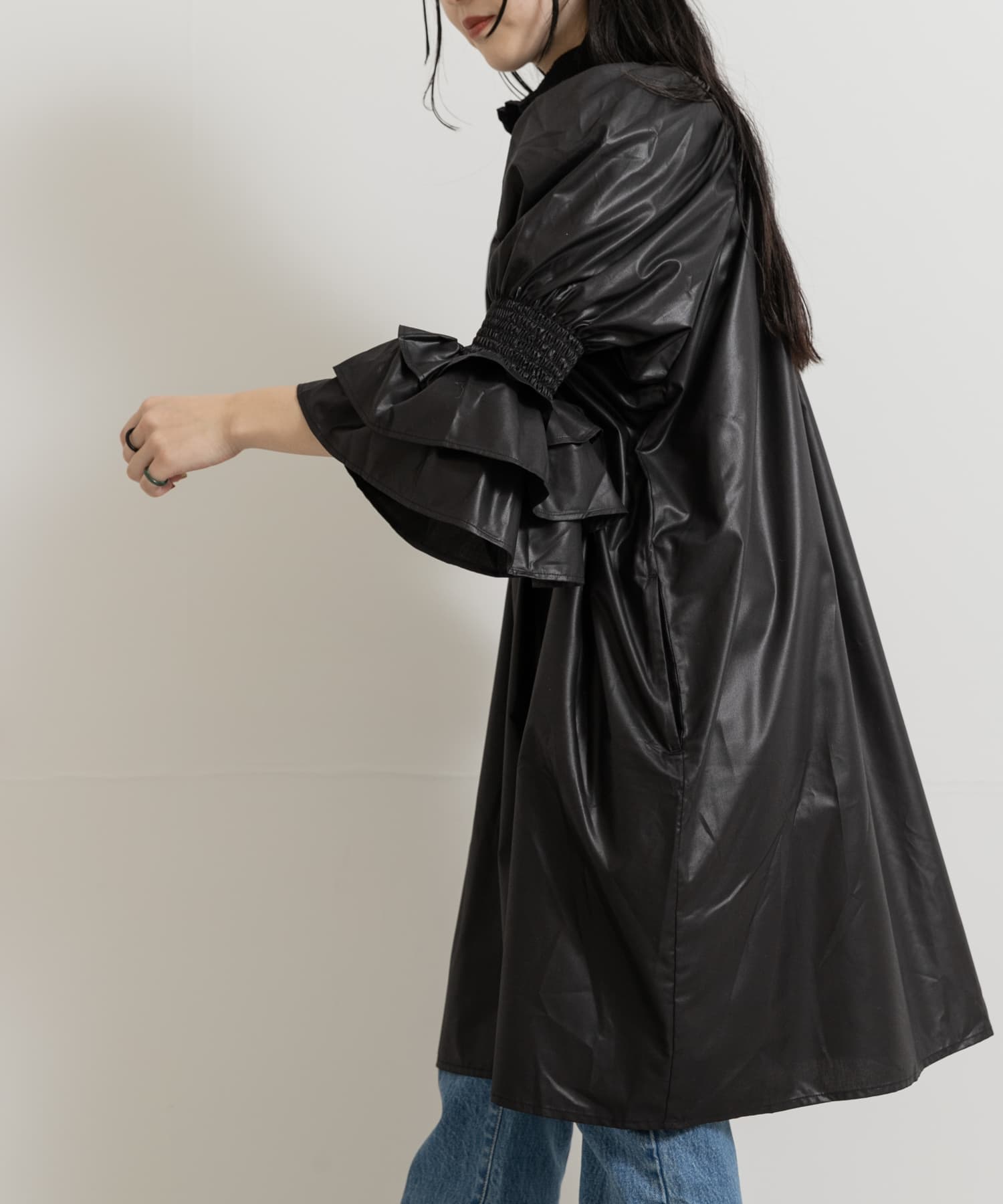 身長：156cm サイズ：one