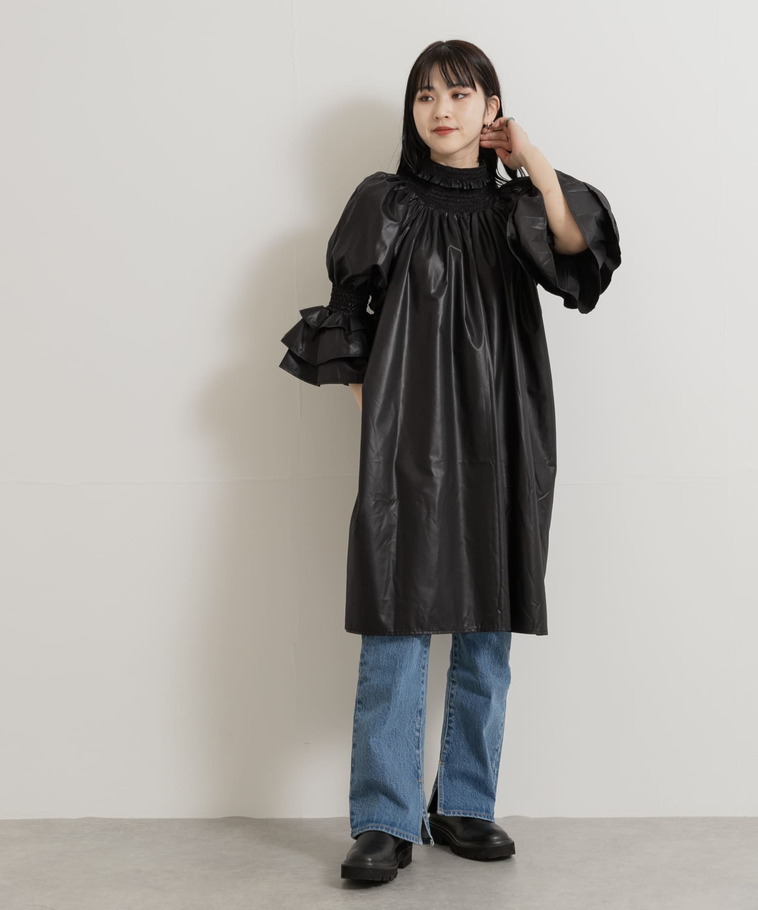 身長：156cm サイズ：one
