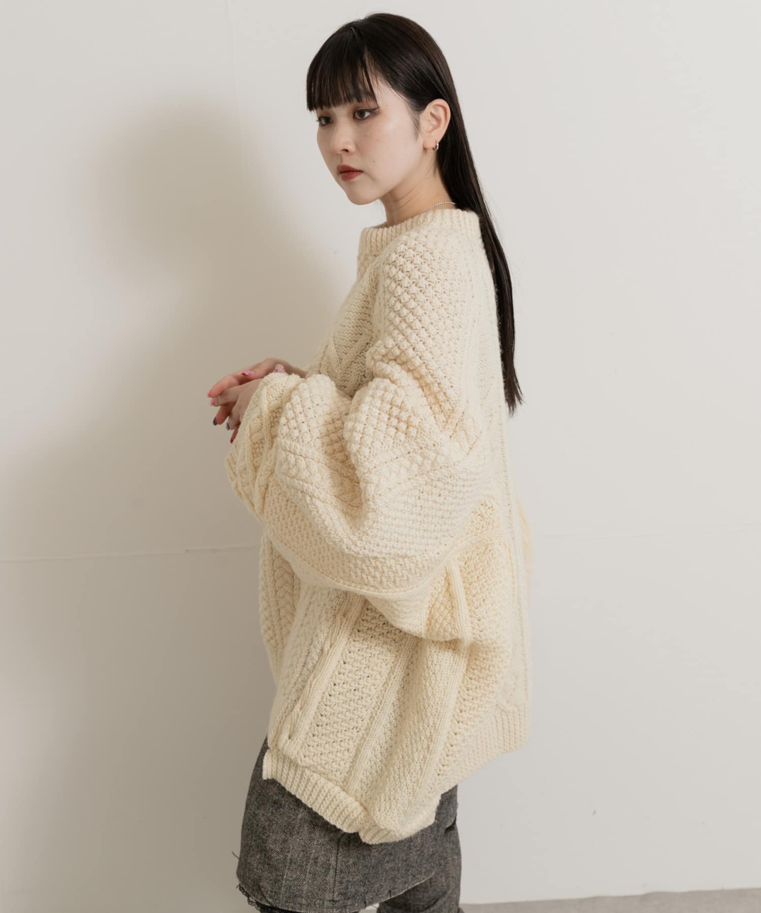 身長：156cm サイズ：one