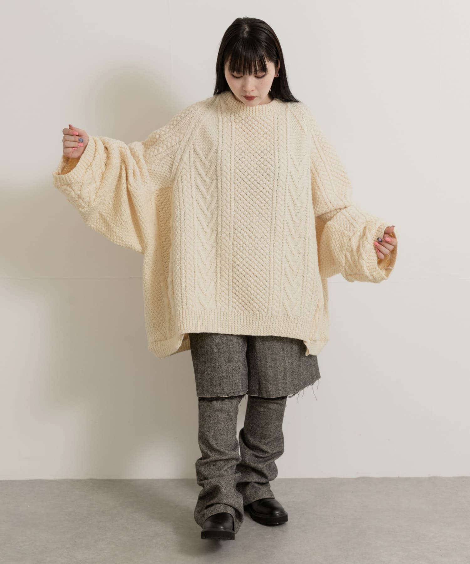 身長：156cm サイズ：one