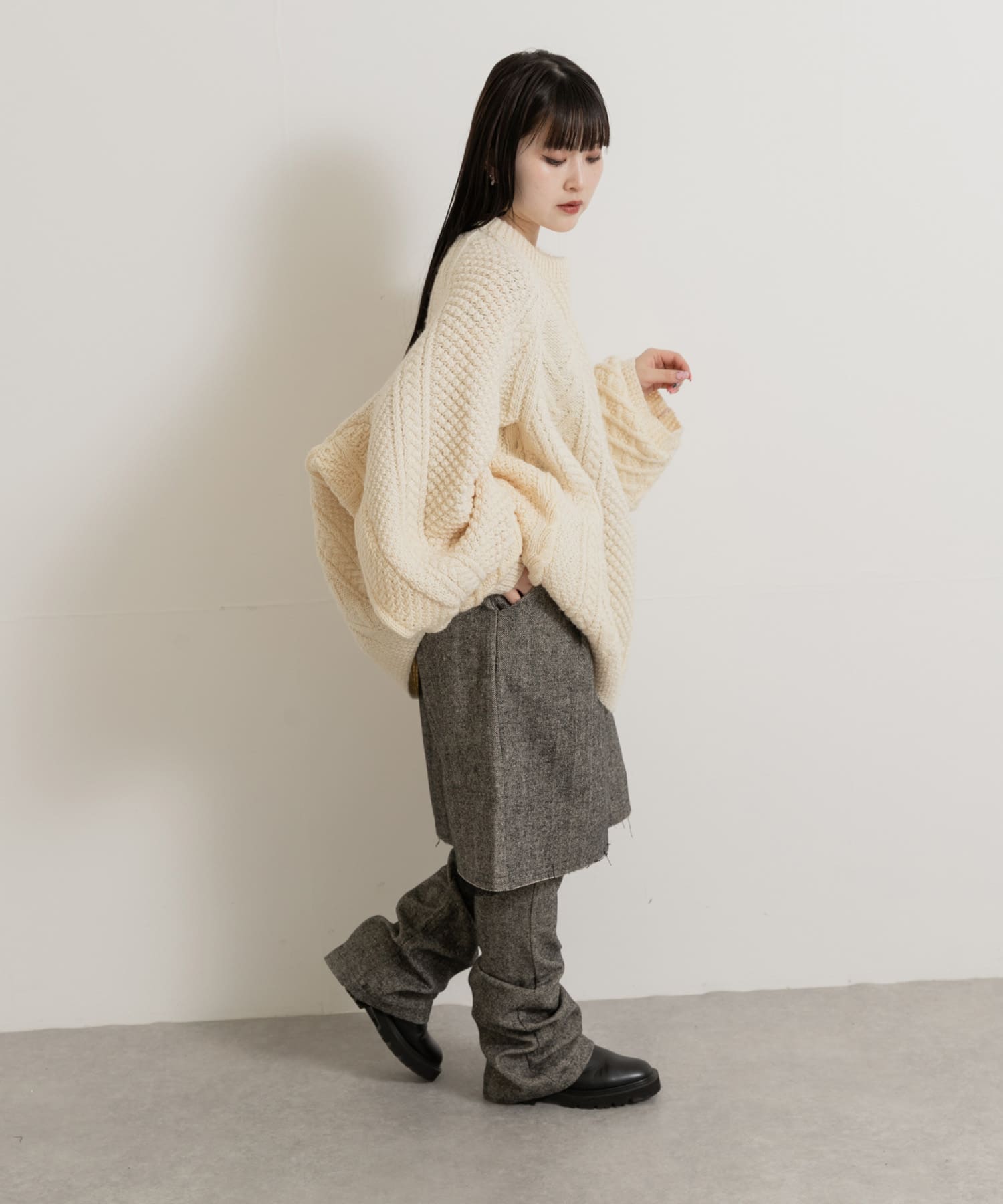 身長：156cm サイズ：one