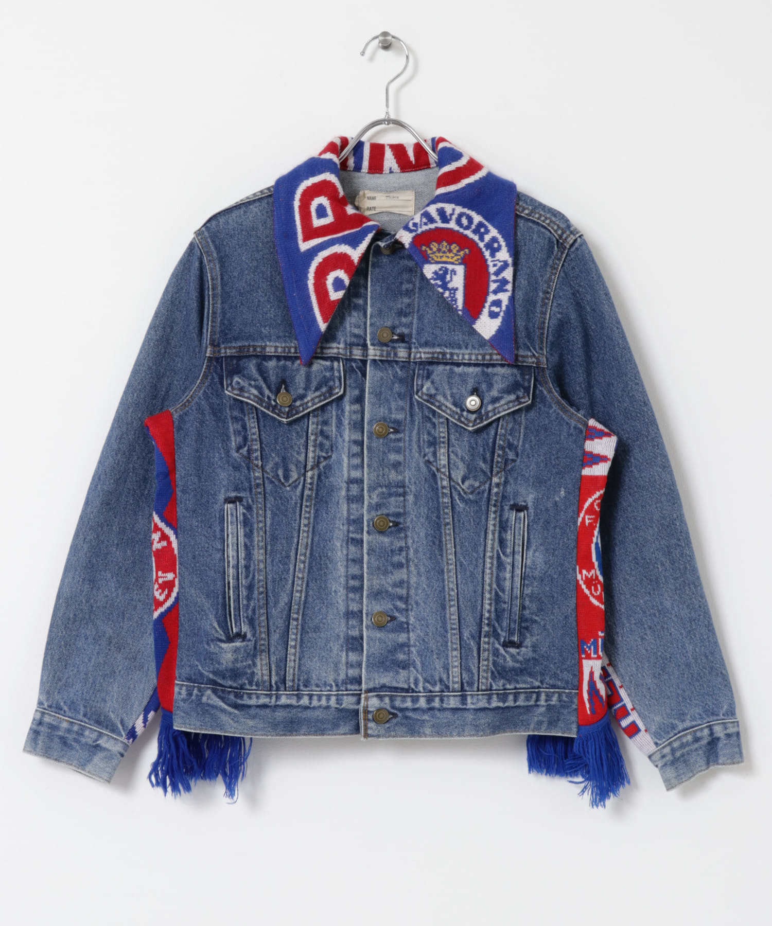 77circa　sport muffler denim jacket blue1 M