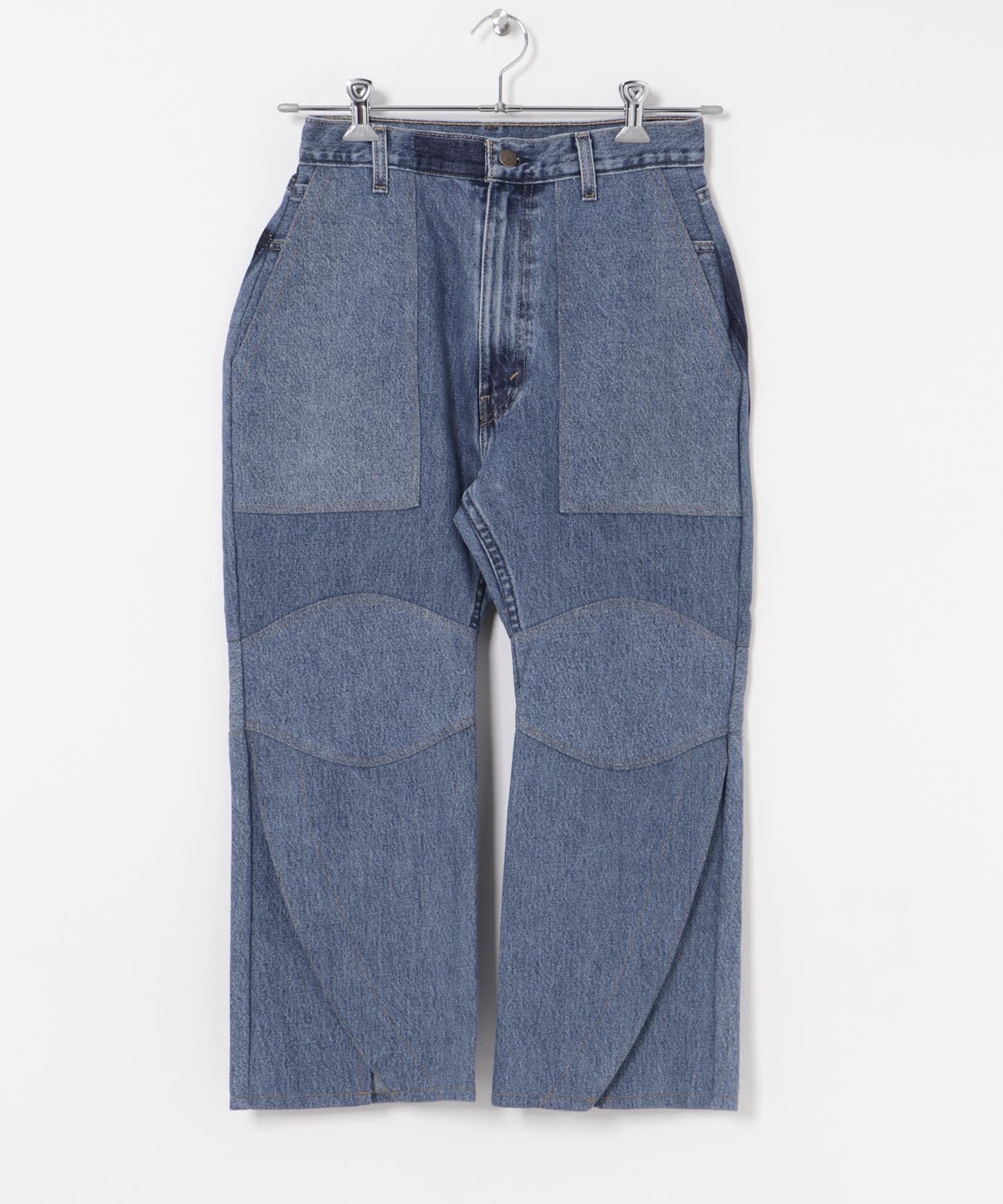77circa　slit hem painter denim pants blue1 28