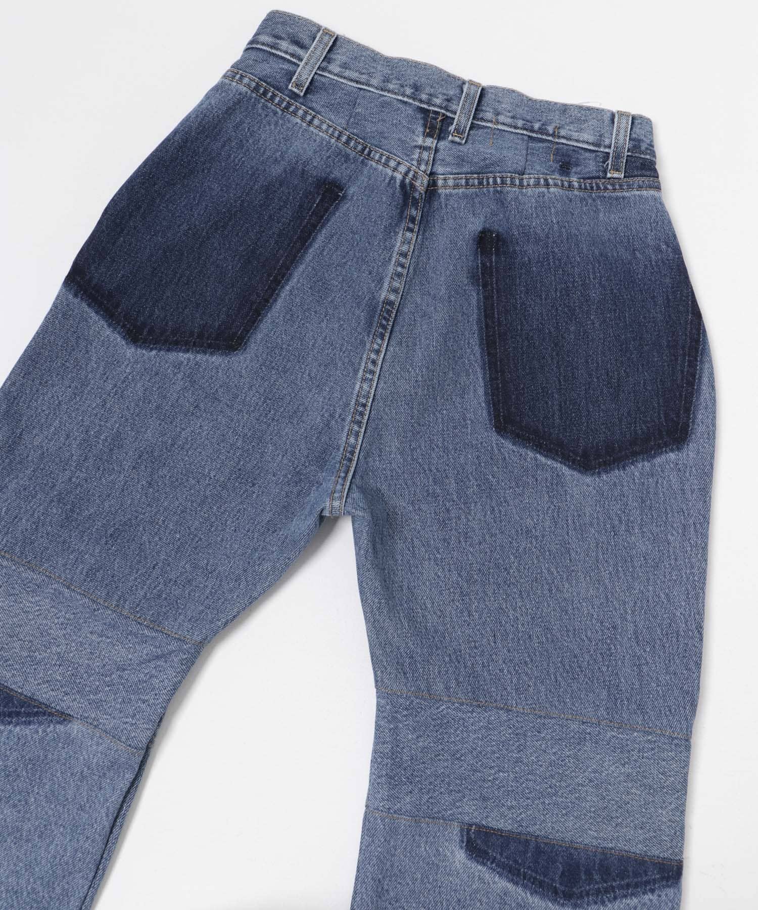 77circa　slit hem painter denim pants blue1 28