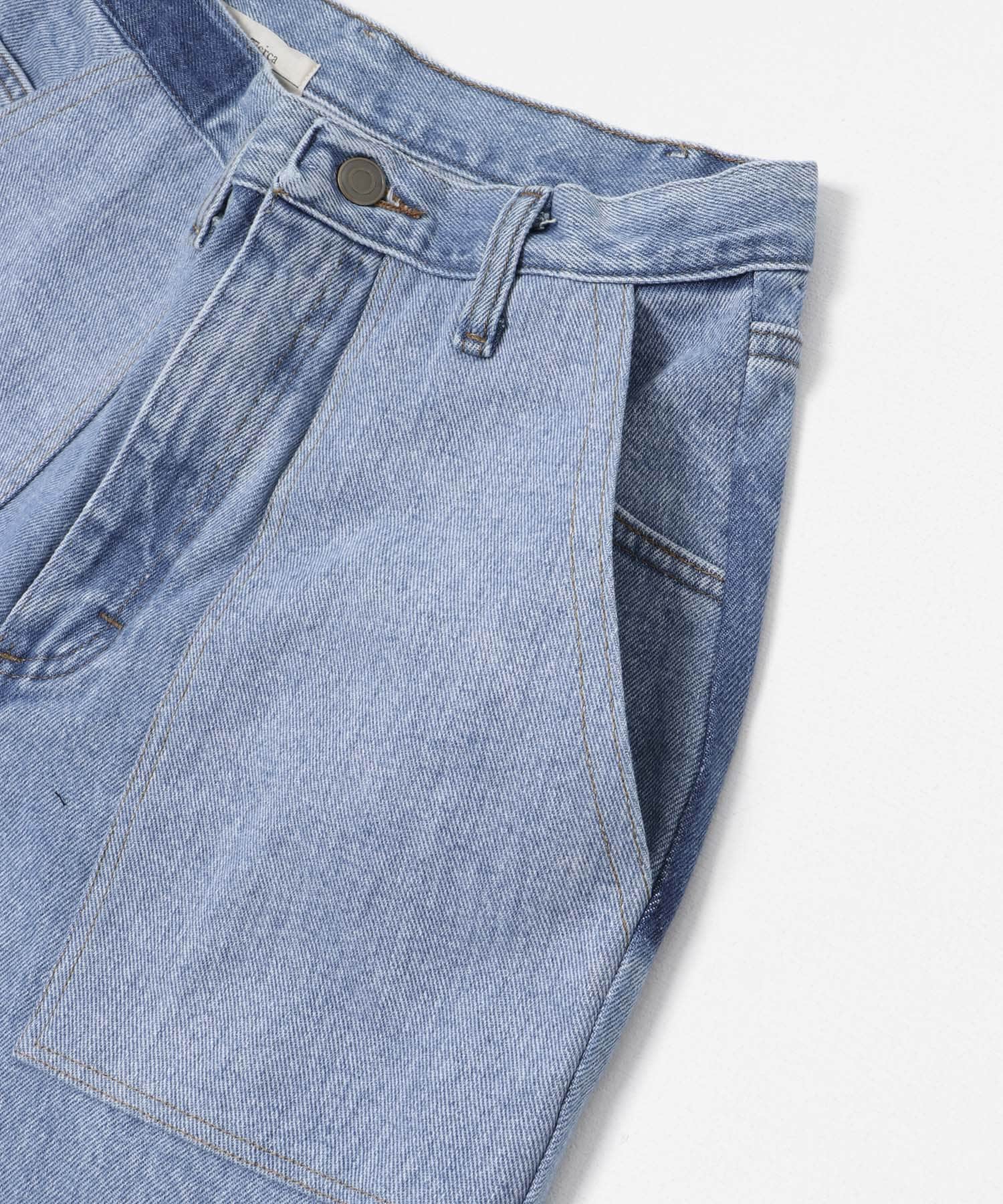 77circa　slit hem painter denim pants blue2 28