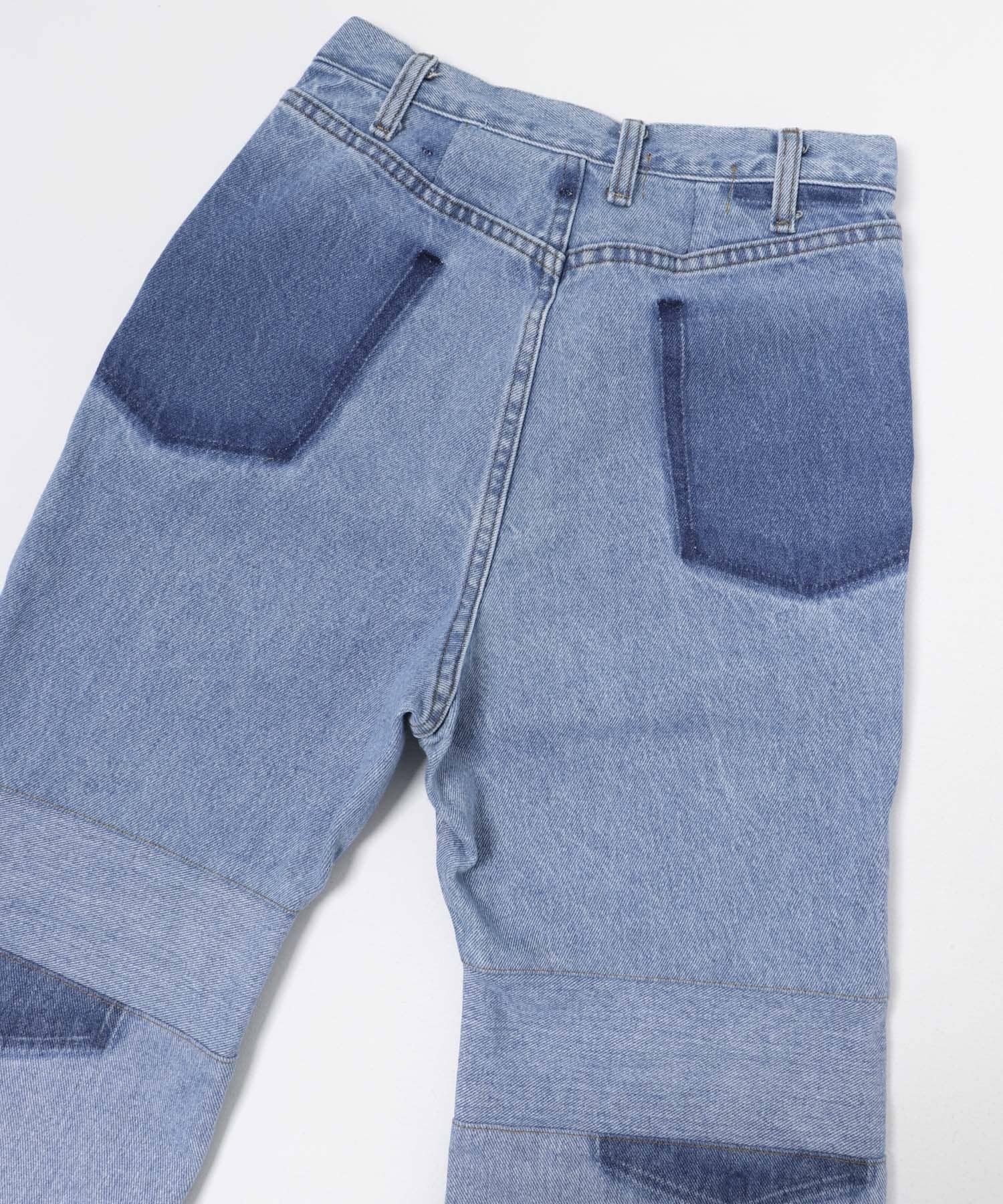 77circa　slit hem painter denim pants blue2 28