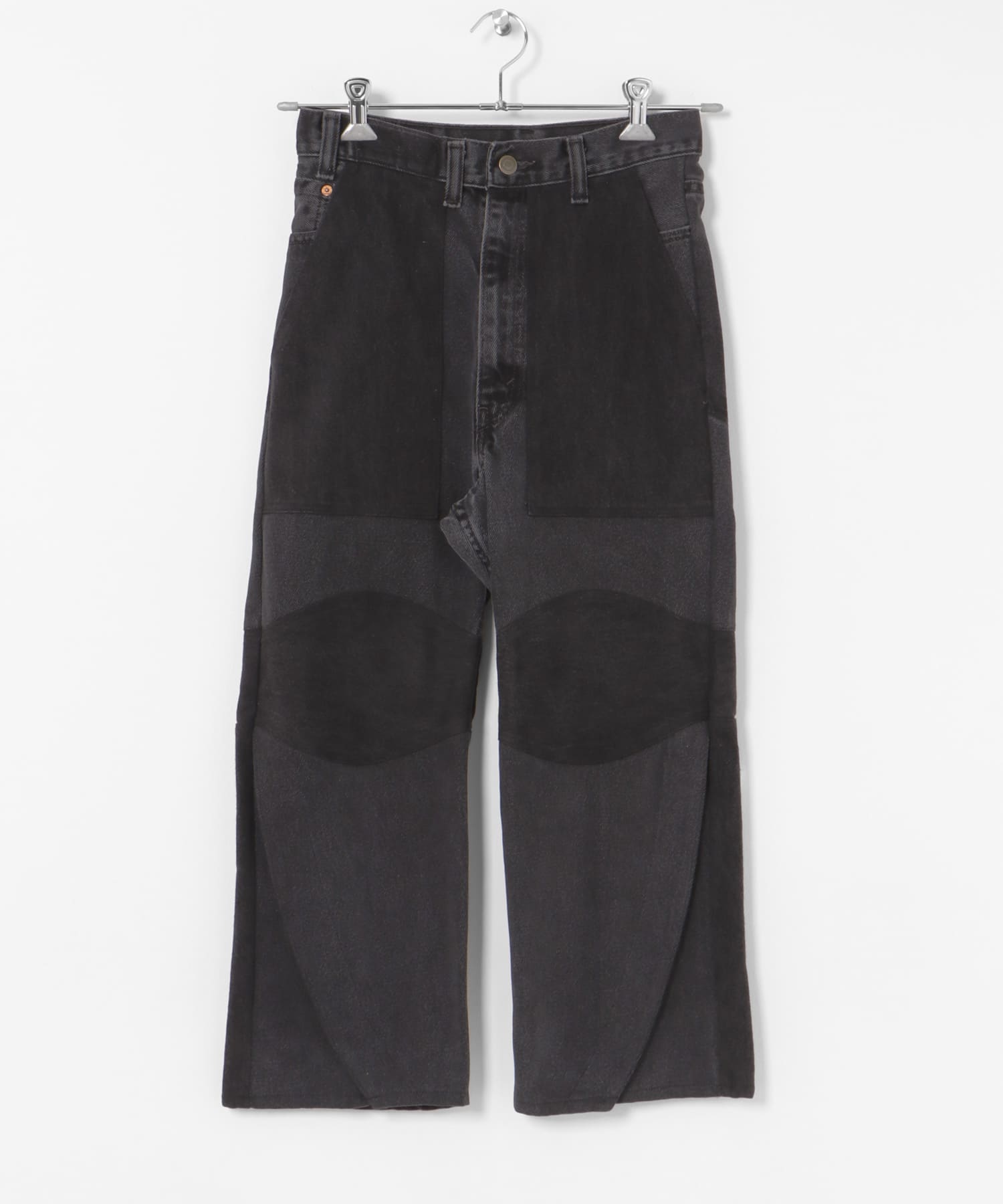 77circa　slit hem painter denim pants black3 28