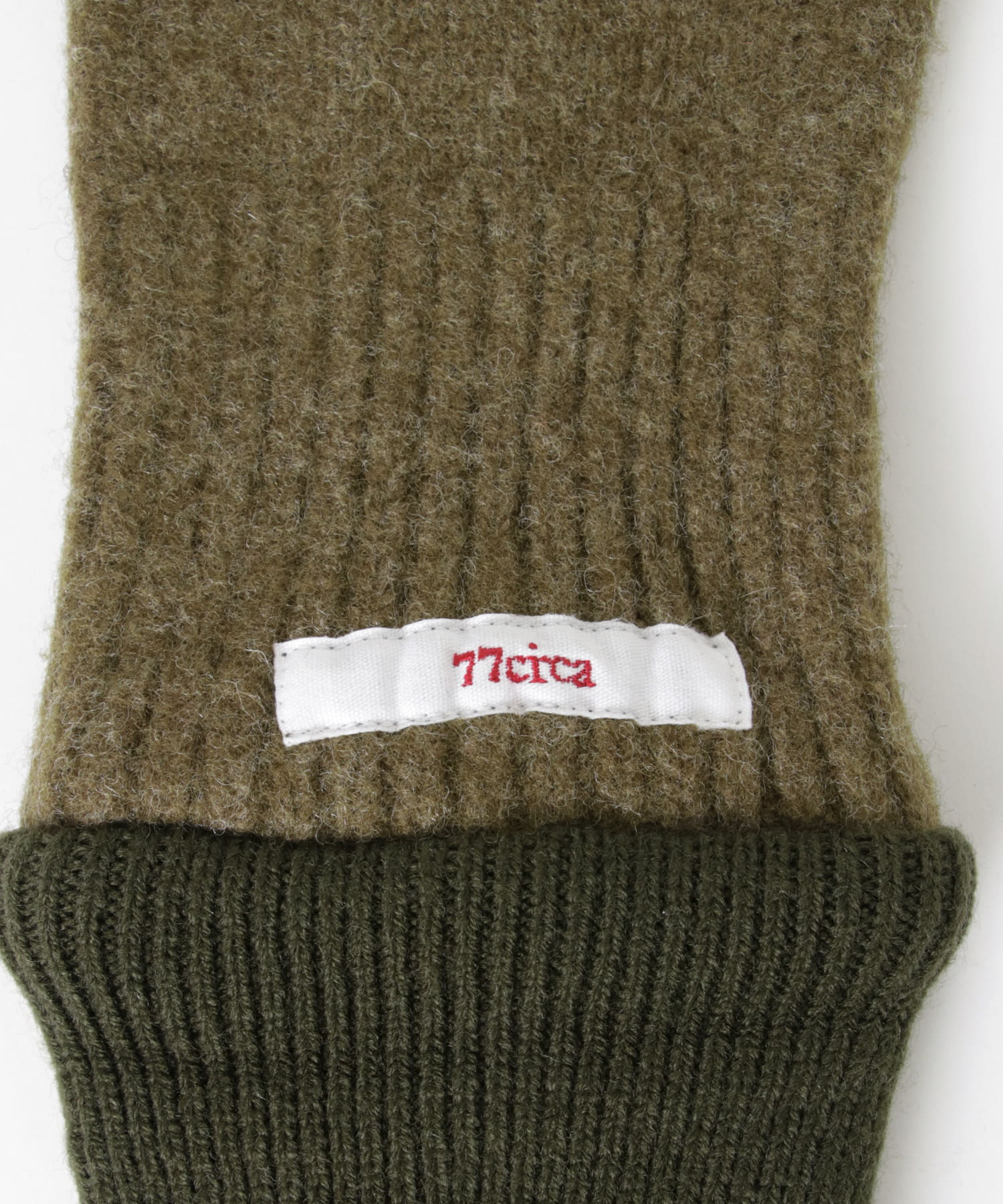 77circa　long military glove olive1 one