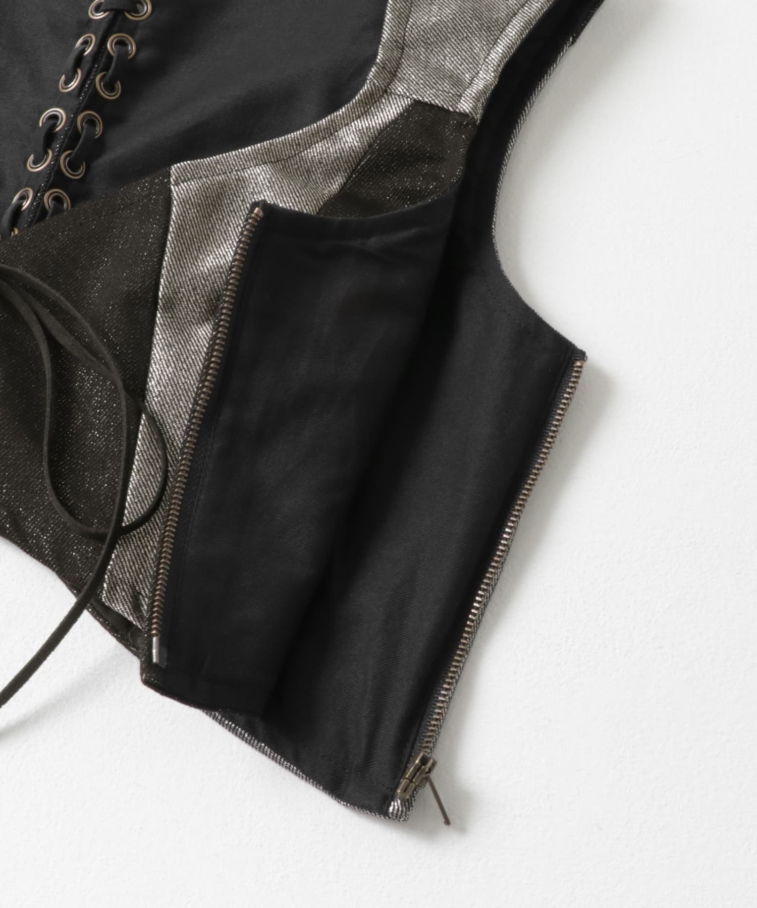 77circa　luster bustier silver M