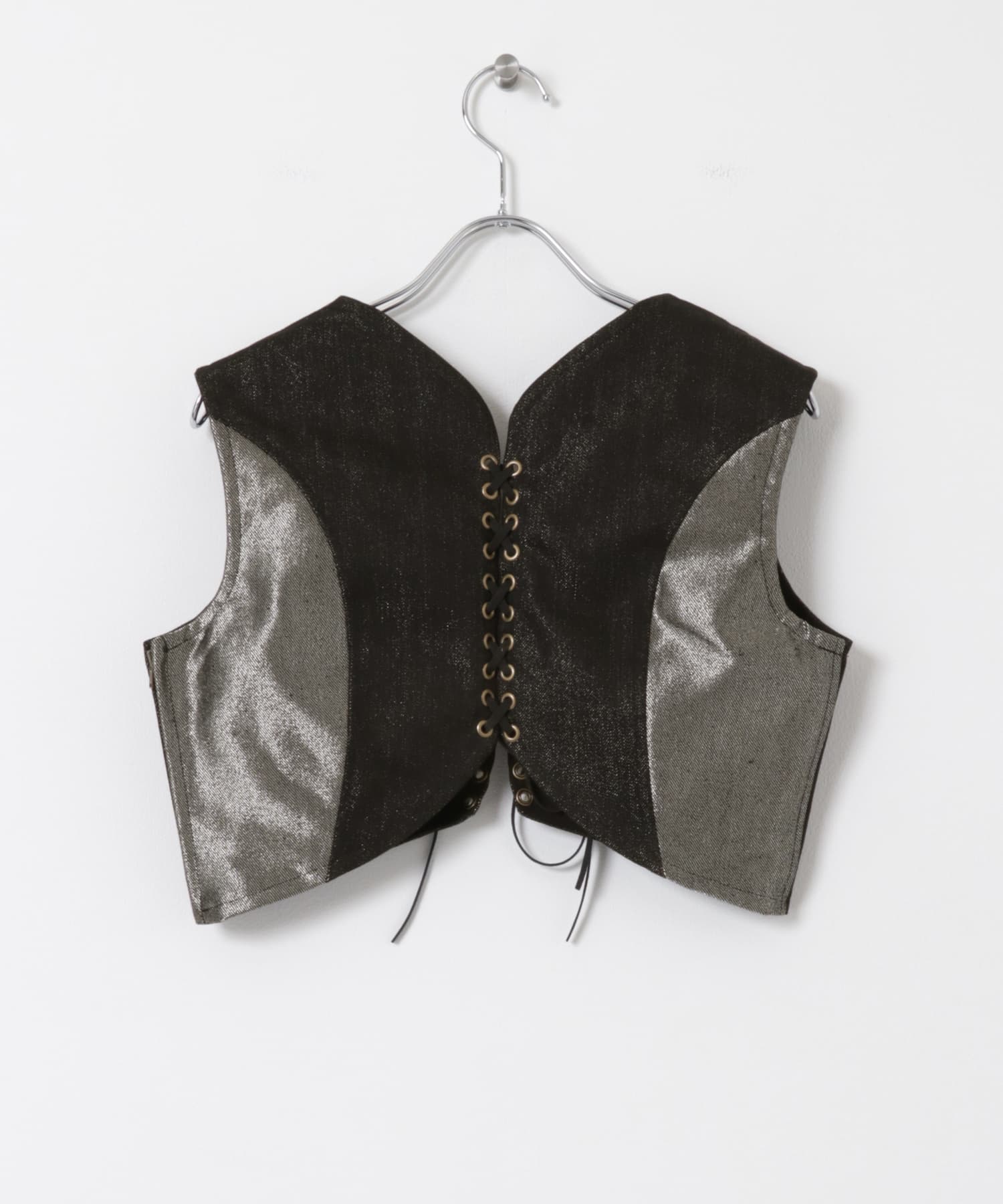 77circa　luster bustier silver M