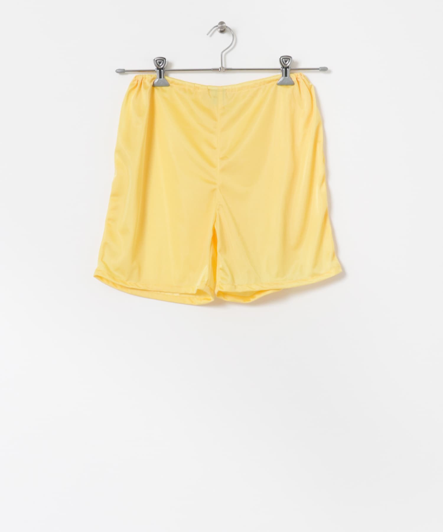 77circa　lame knit pants yellow S