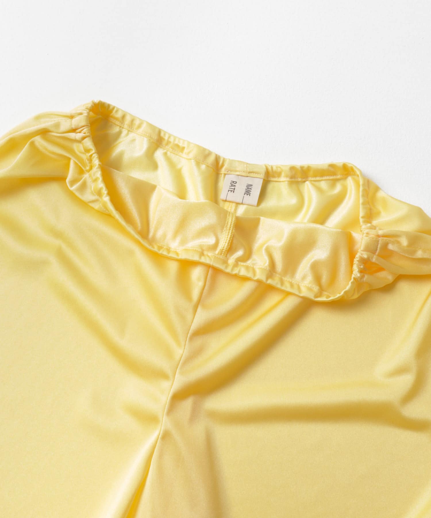 77circa　lame knit pants yellow S