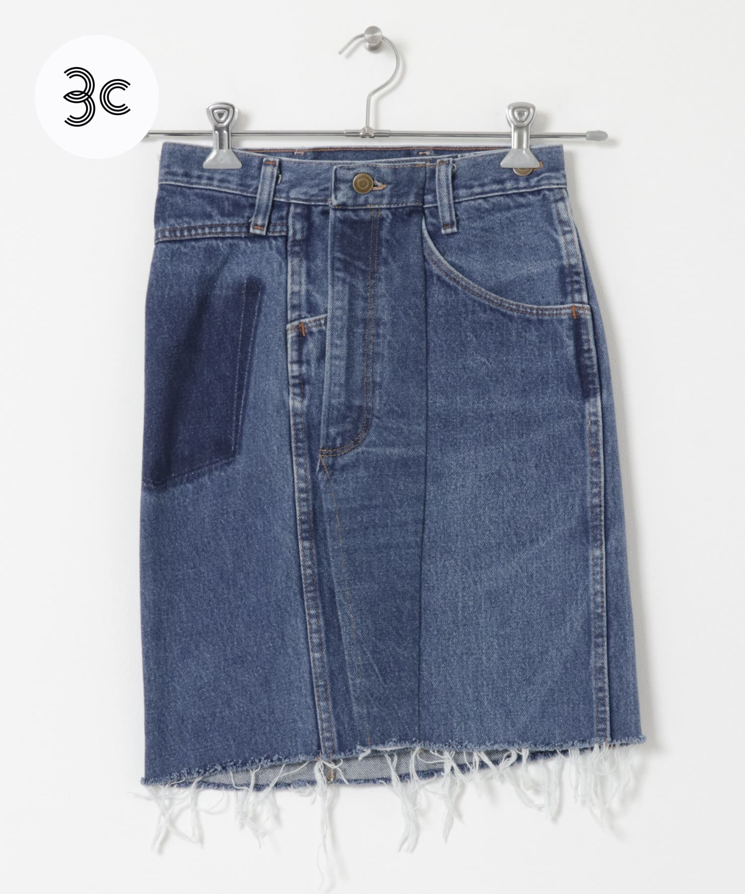 77circa　circa make denim mini skirt blue2 26
