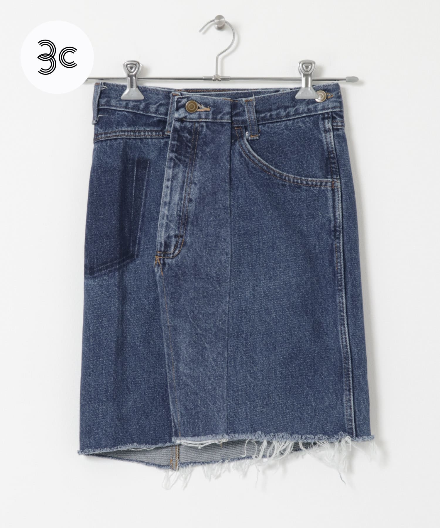 77circa　circa make denim mini skirt
