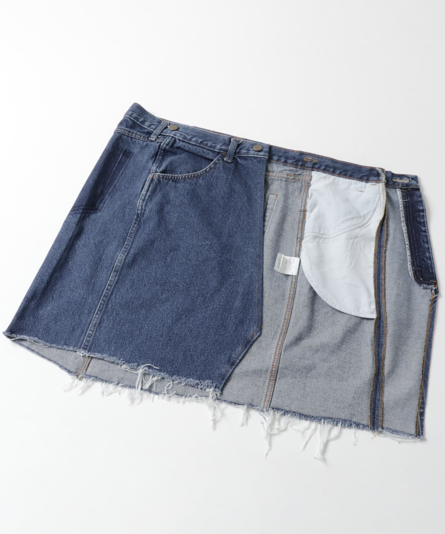 77circa　circa make denim mini skirt blue3 26