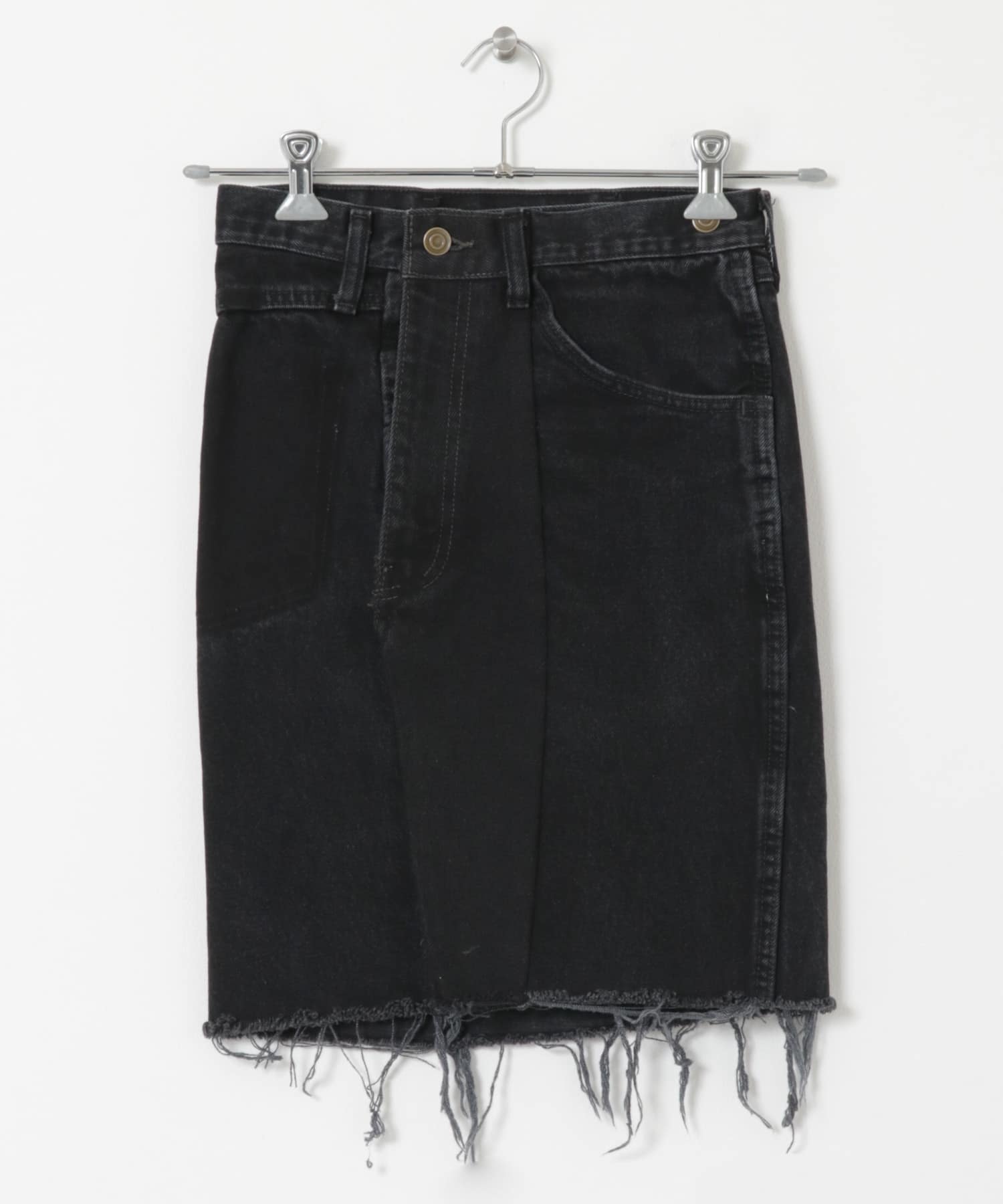 77circa　circa make denim mini skirt black2 26
