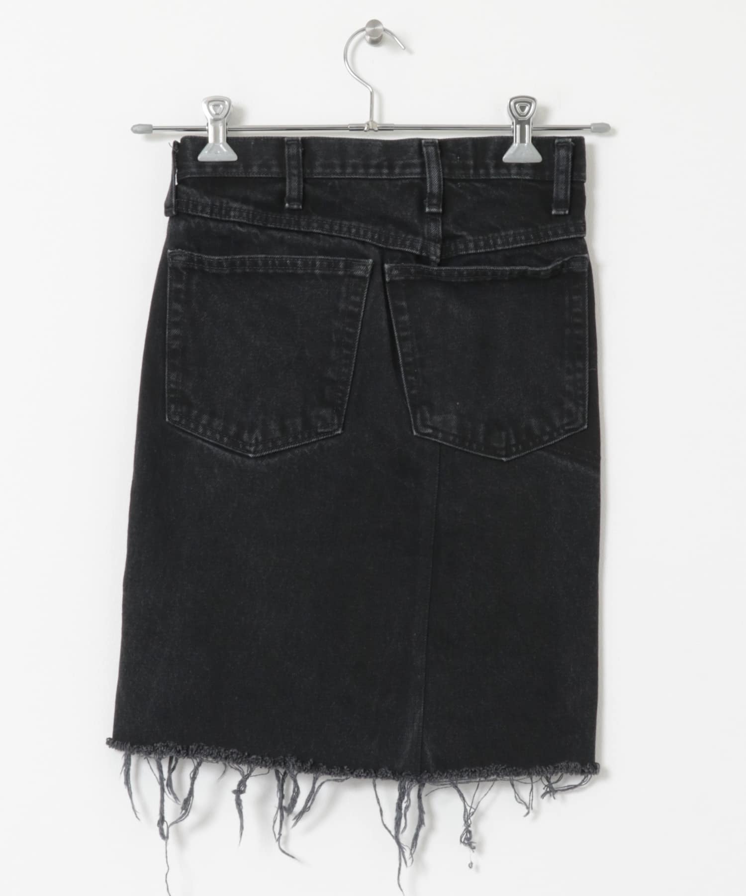 77circa　circa make denim mini skirt black2 26