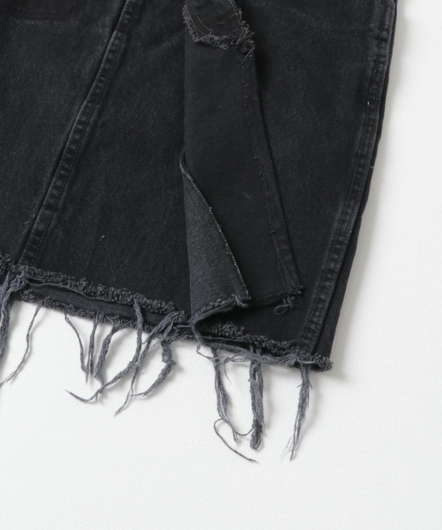 77circa　circa make denim mini skirt black2 26