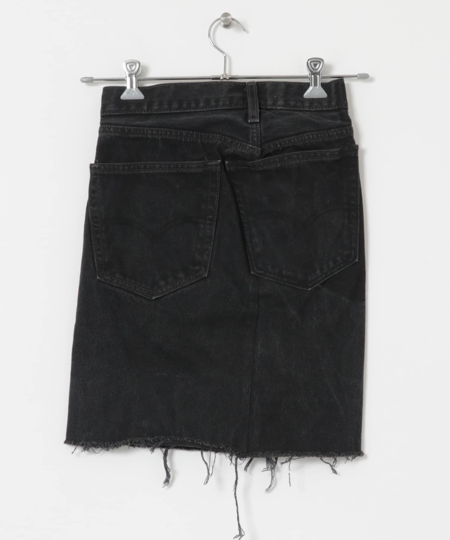 77circa　circa make denim mini skirt black3 26