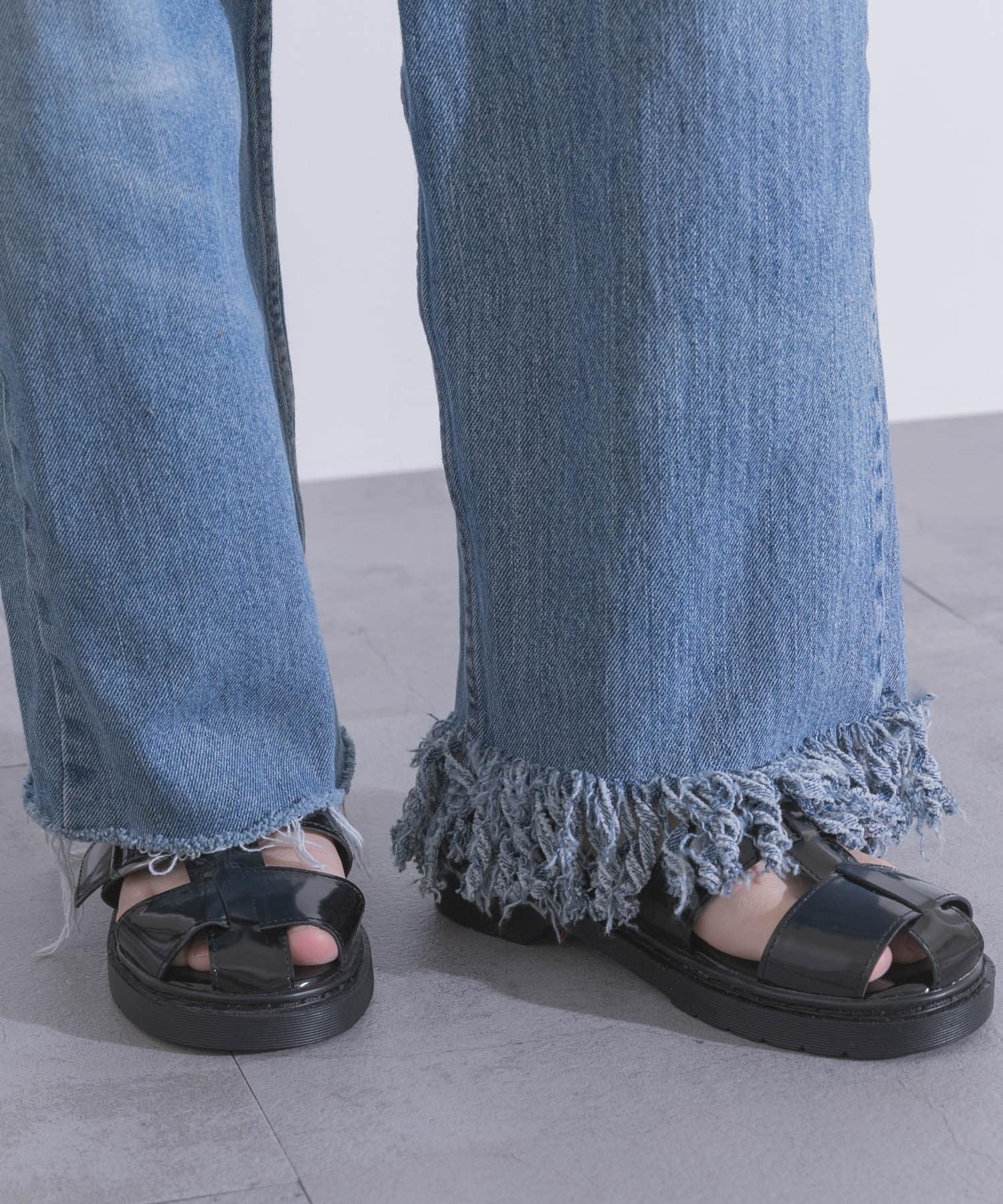 77circa　fringe denim pants 30 ASST-B 30