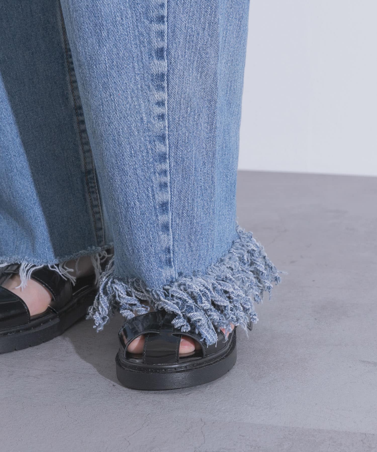 77circa　fringe denim pants 30 ASST-B 30
