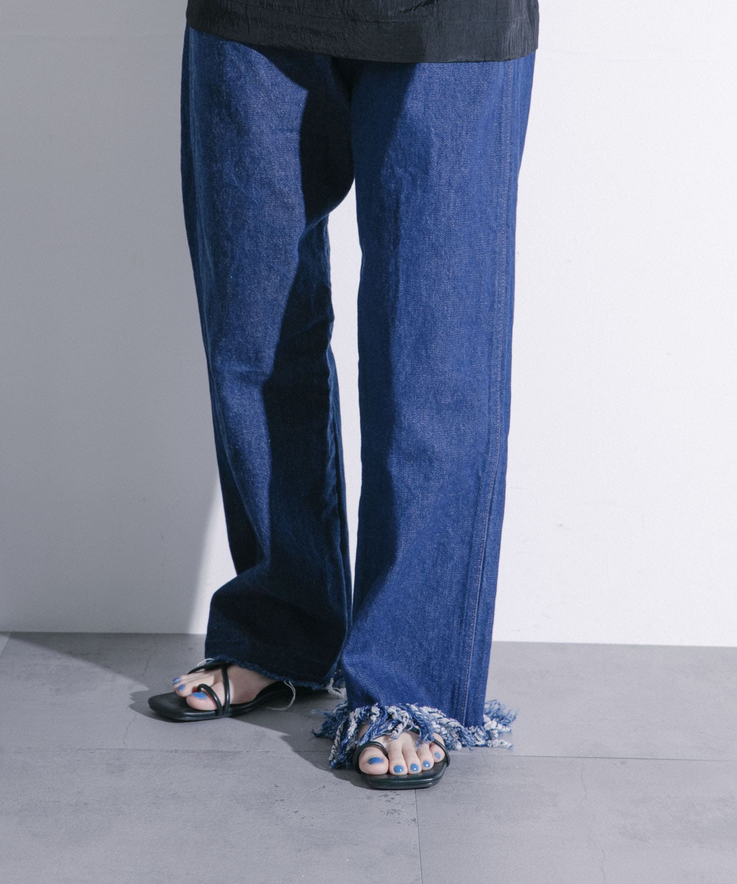77circa　fringe denim pants 30 ASST-B 30