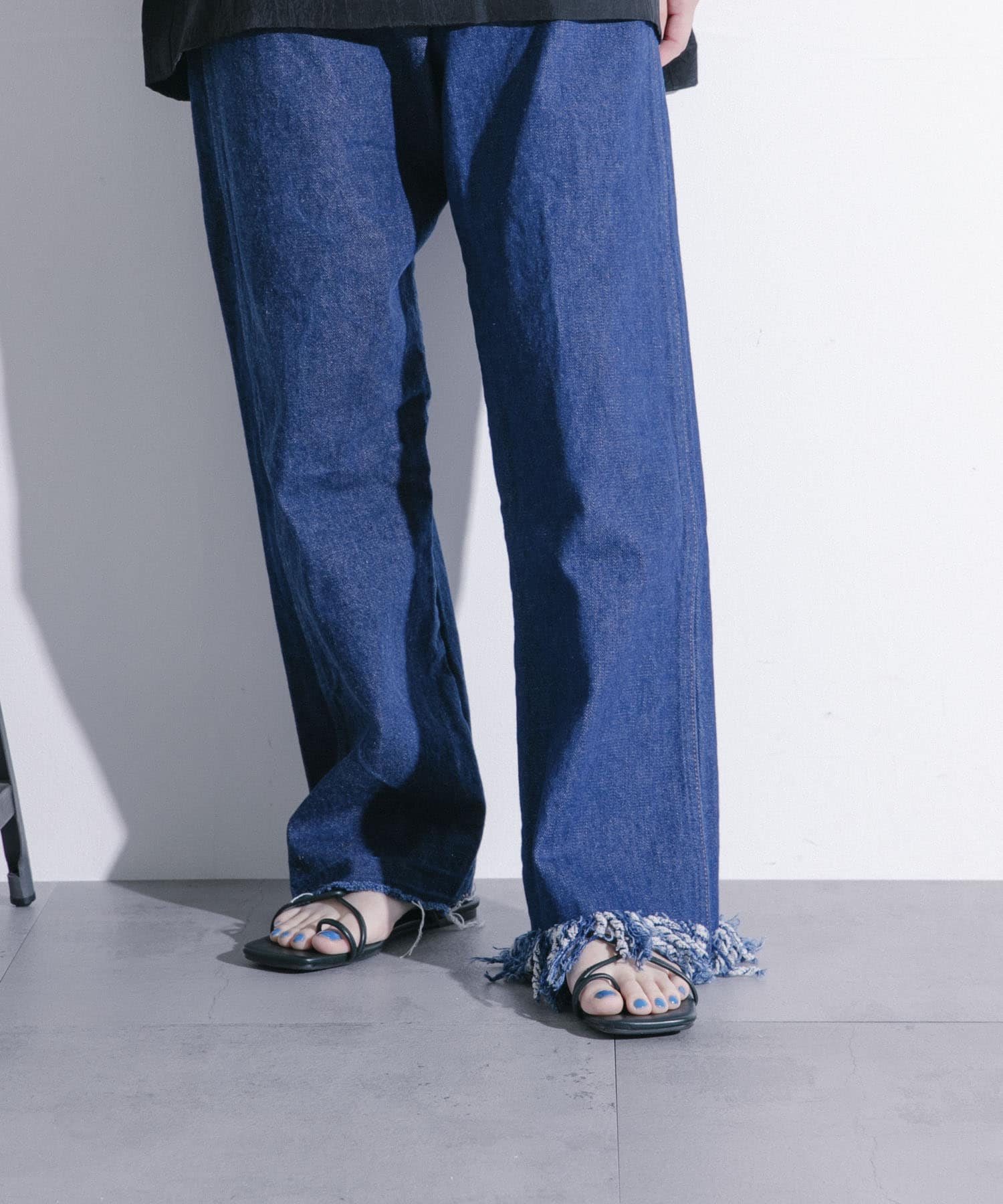 77circa　fringe denim pants 30 ASST-B 30