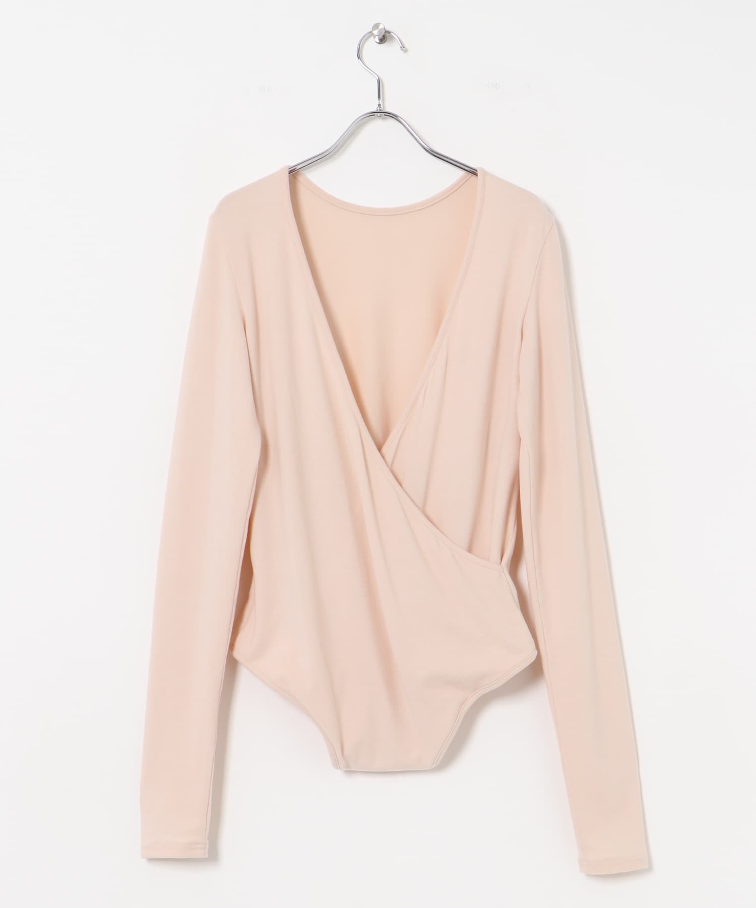 &her　Backopen Bodysuit PINK FREE