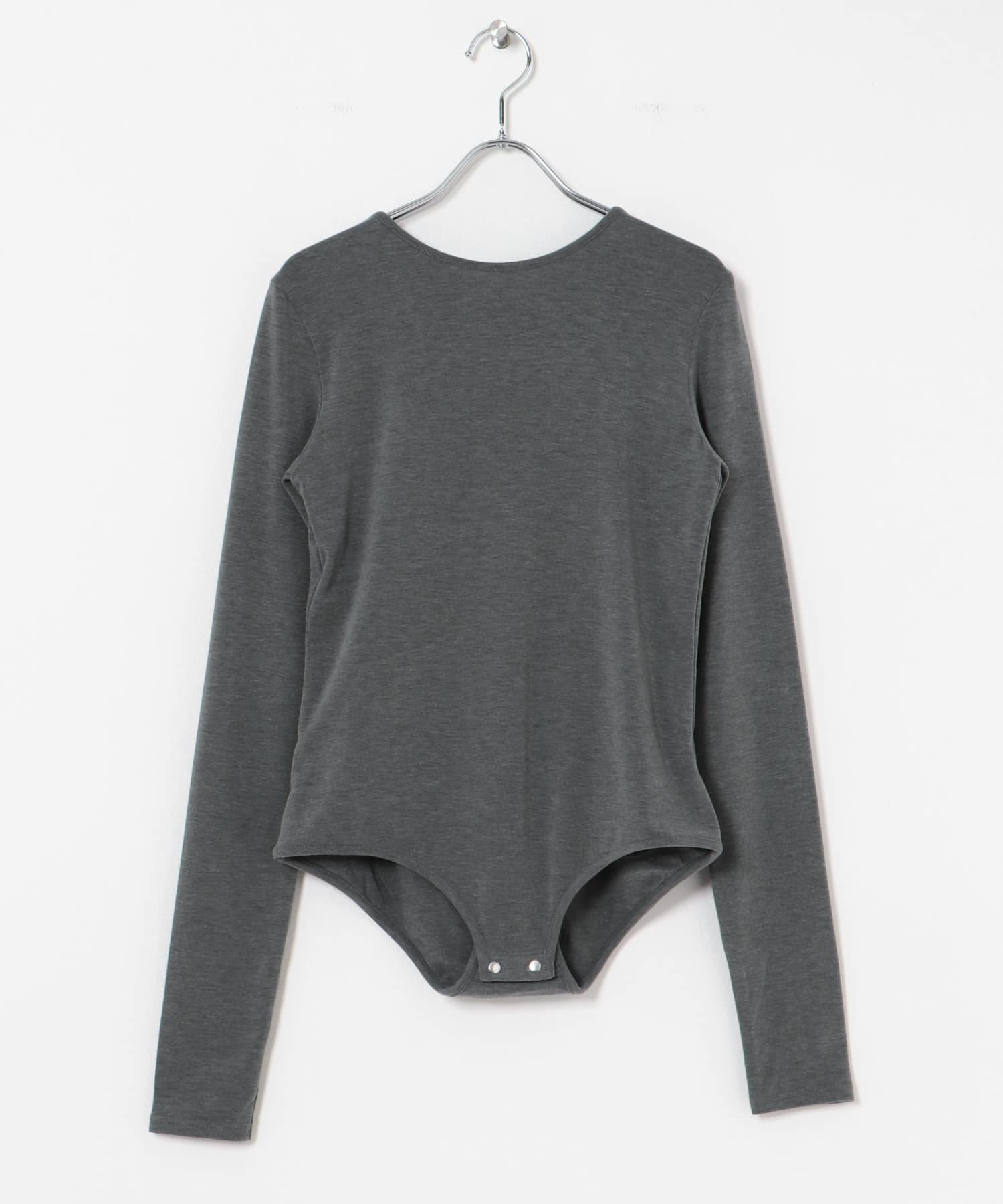 &her　Backopen Bodysuit GRAY FREE