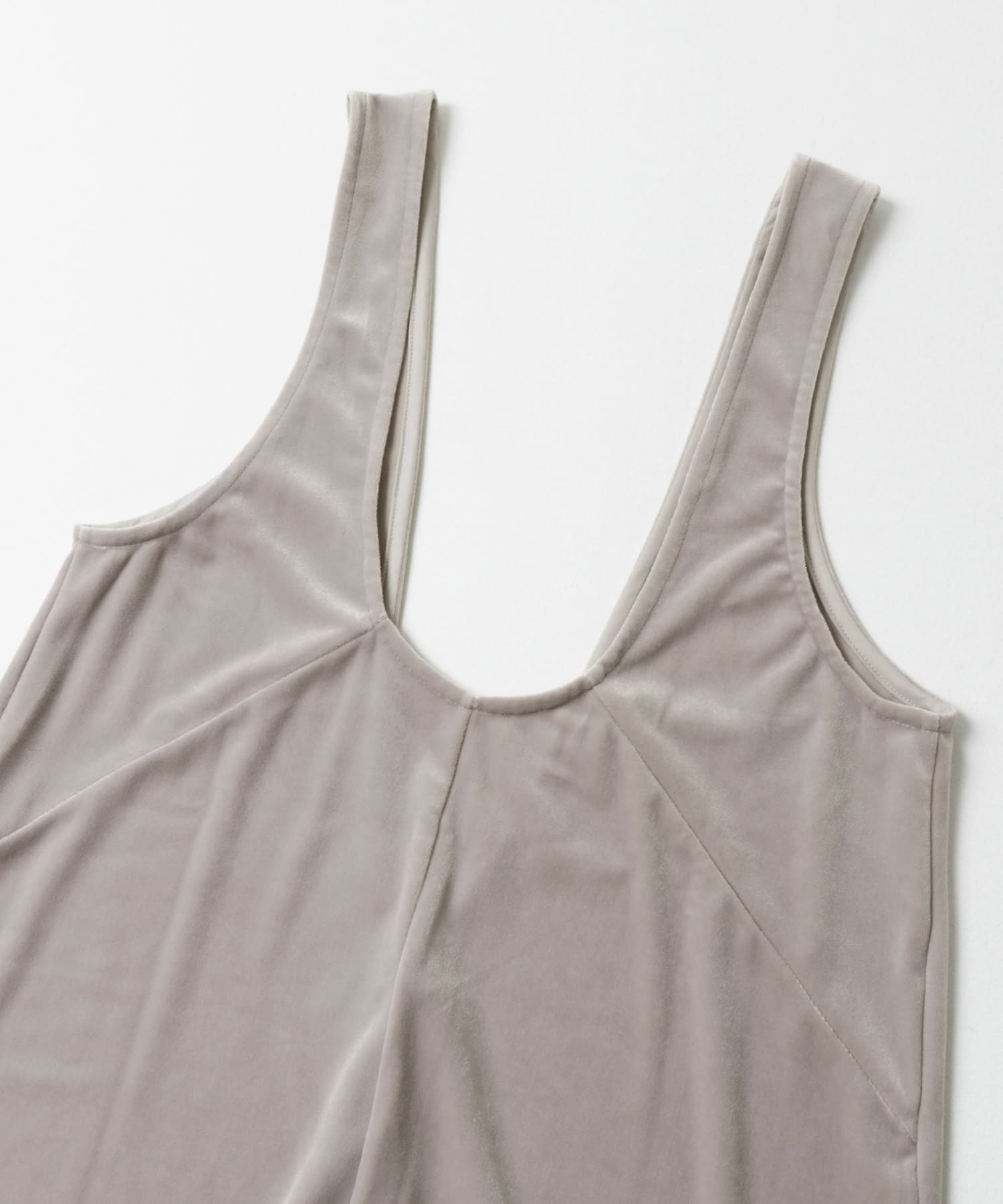 &her　Velour V Onepiece LILAC FREE