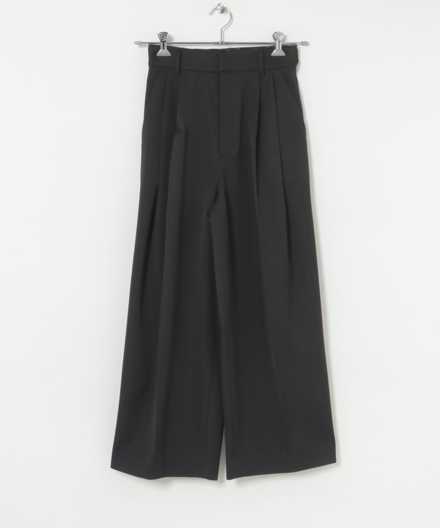 &her　Wool Tack Pants BLACK 36