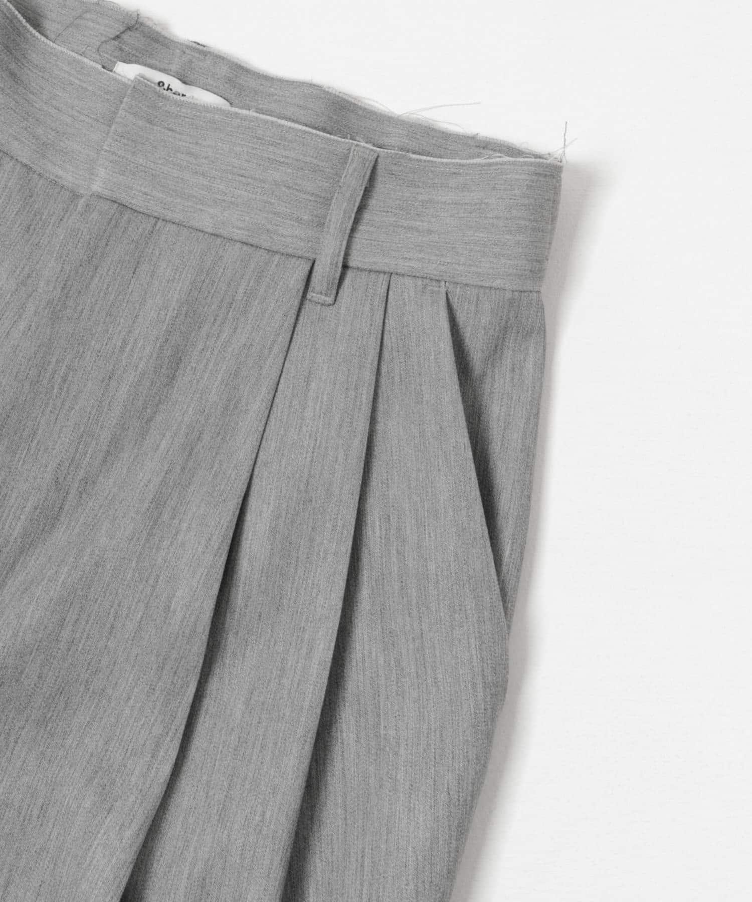 &her　Wool Tack Pants GRAY 36