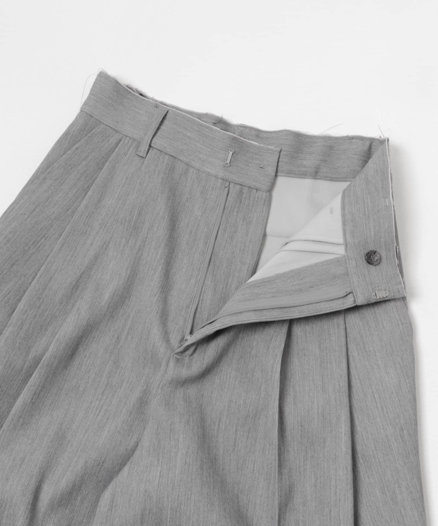&her　Wool Tack Pants GRAY 36