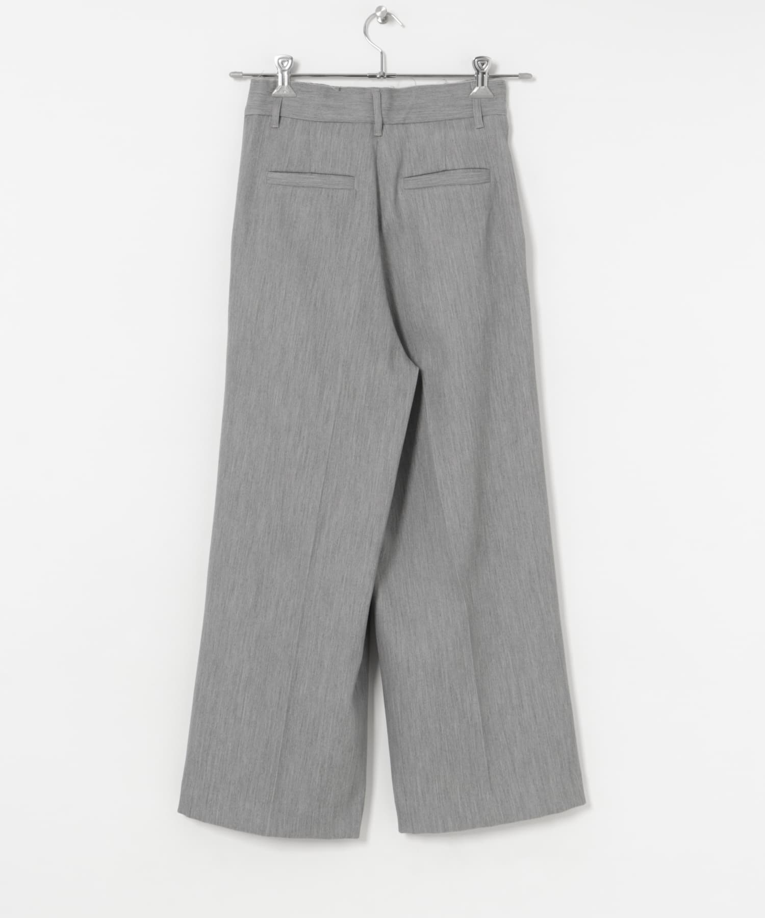 &her　Wool Tack Pants GRAY 36