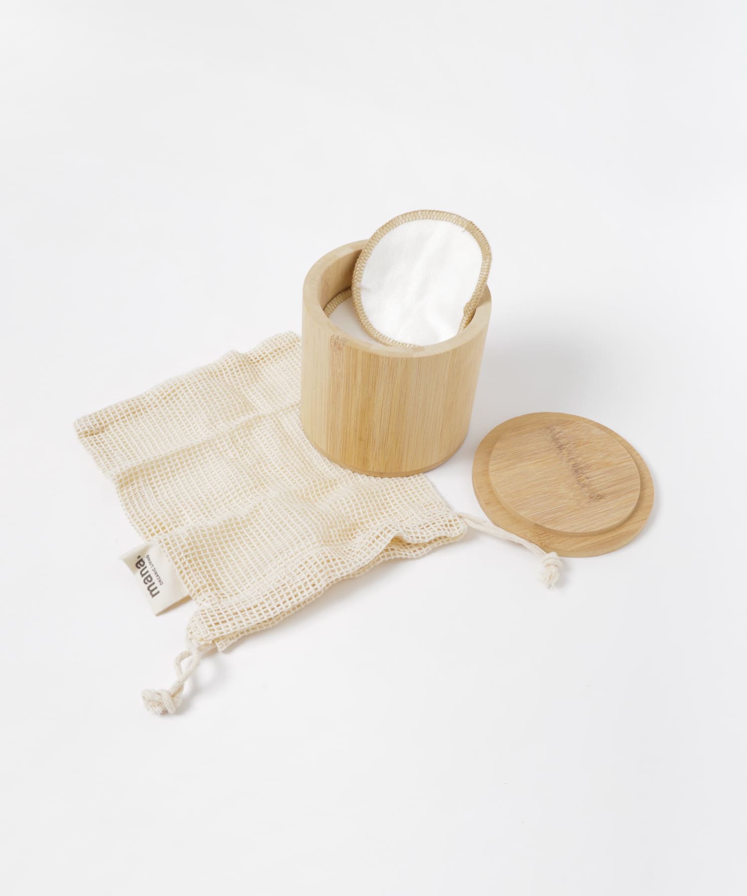 mana. ORGANIC LIVING　バンブーコットンパッド20枚セット