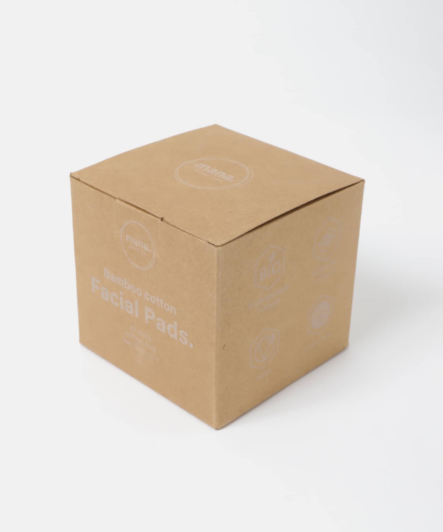 mana. ORGANIC LIVING　バンブーコットンパッド20枚セット natural -