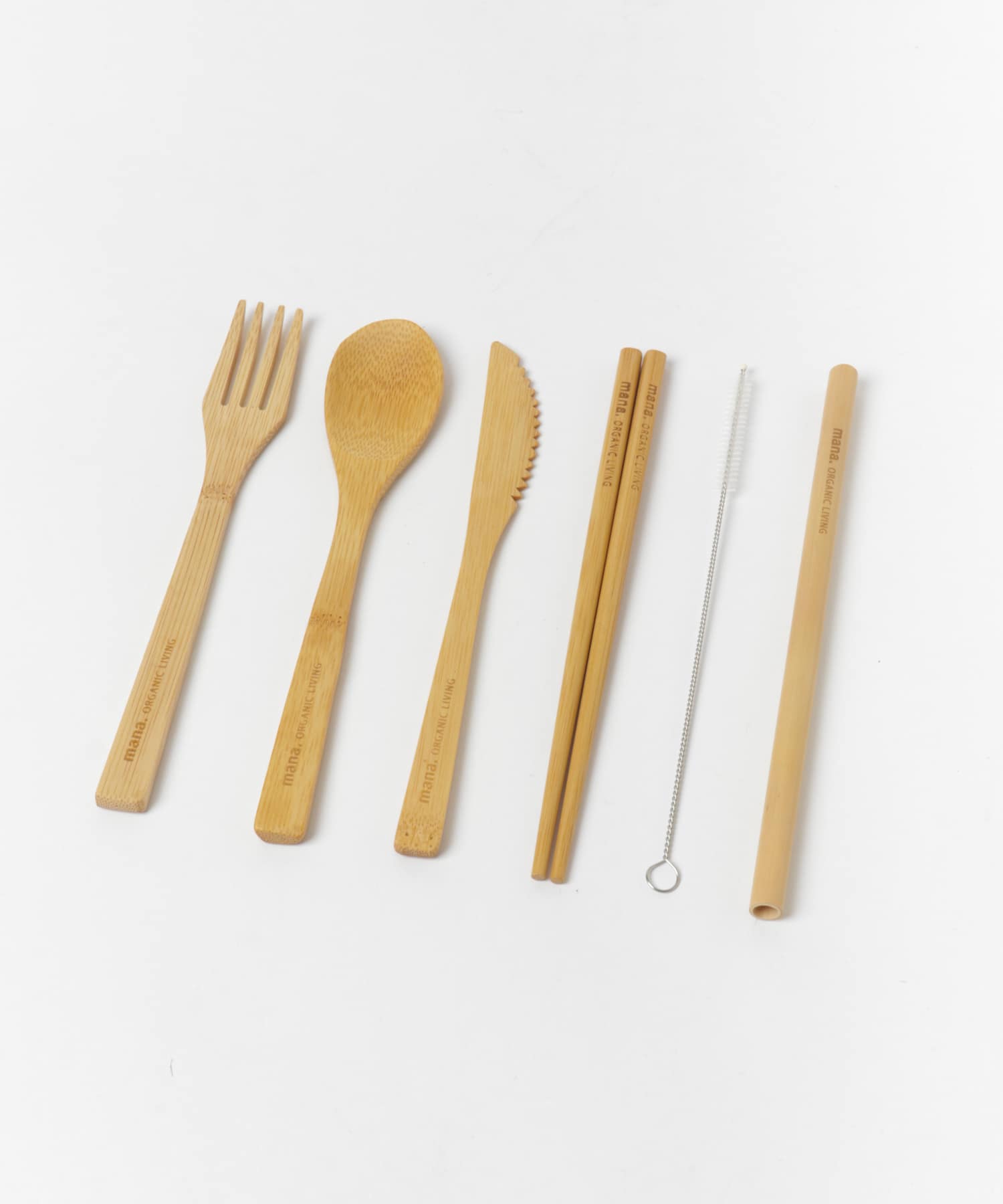 mana. ORGANIC LIVING　カトラリーセット natural -