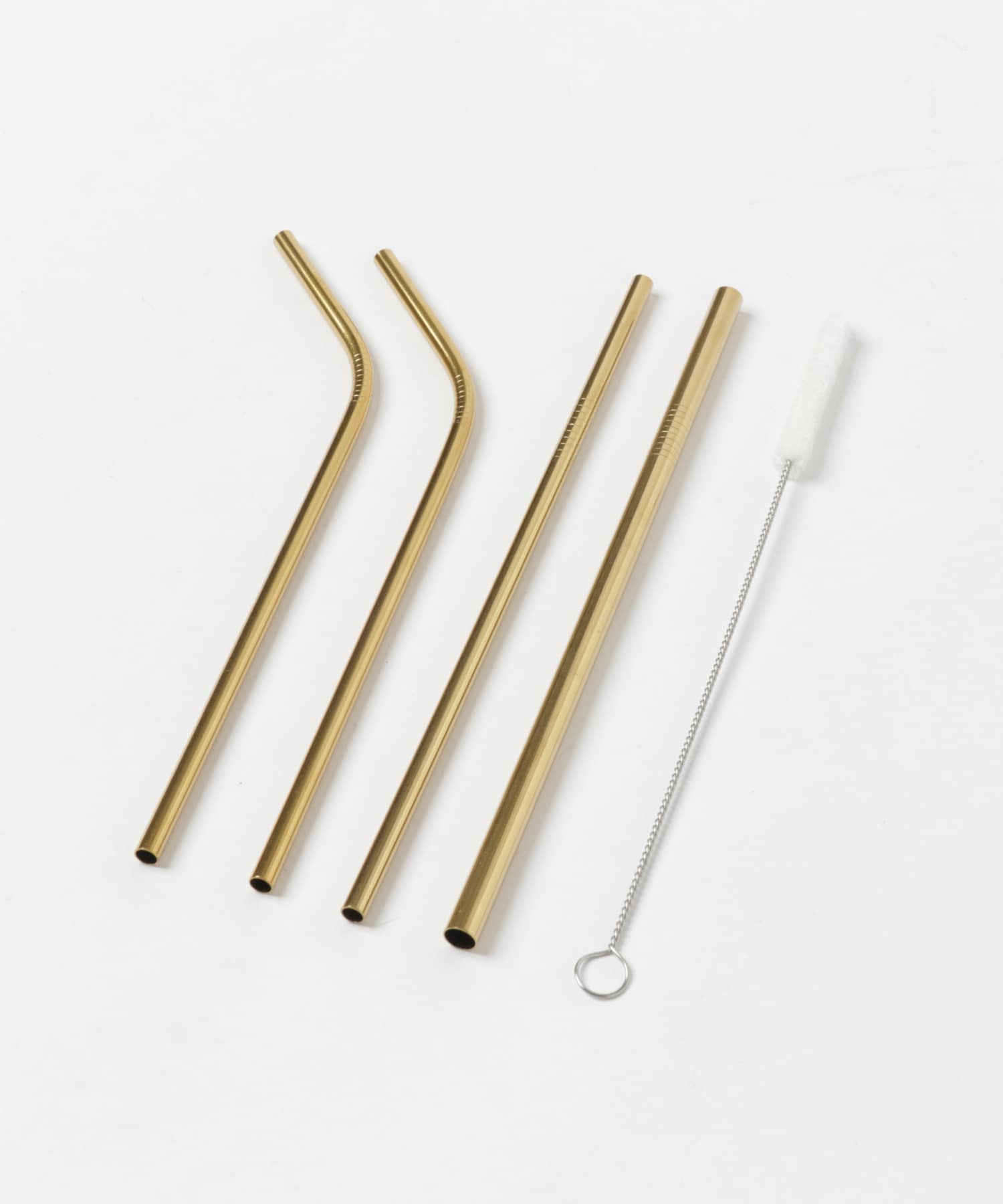 mana. ORGANIC LIVING　ステンレス製ストロー gold -