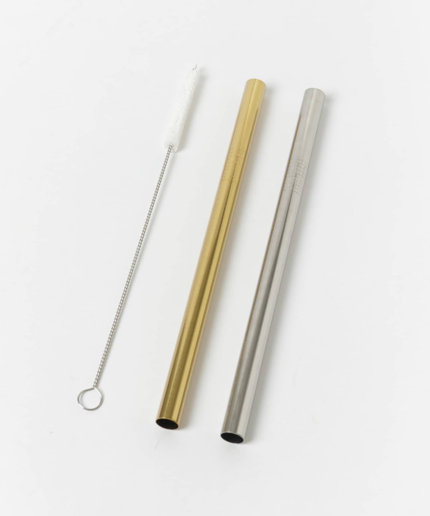 mana. ORGANIC LIVING　タピオカステンレス製ストロー slv/gld -