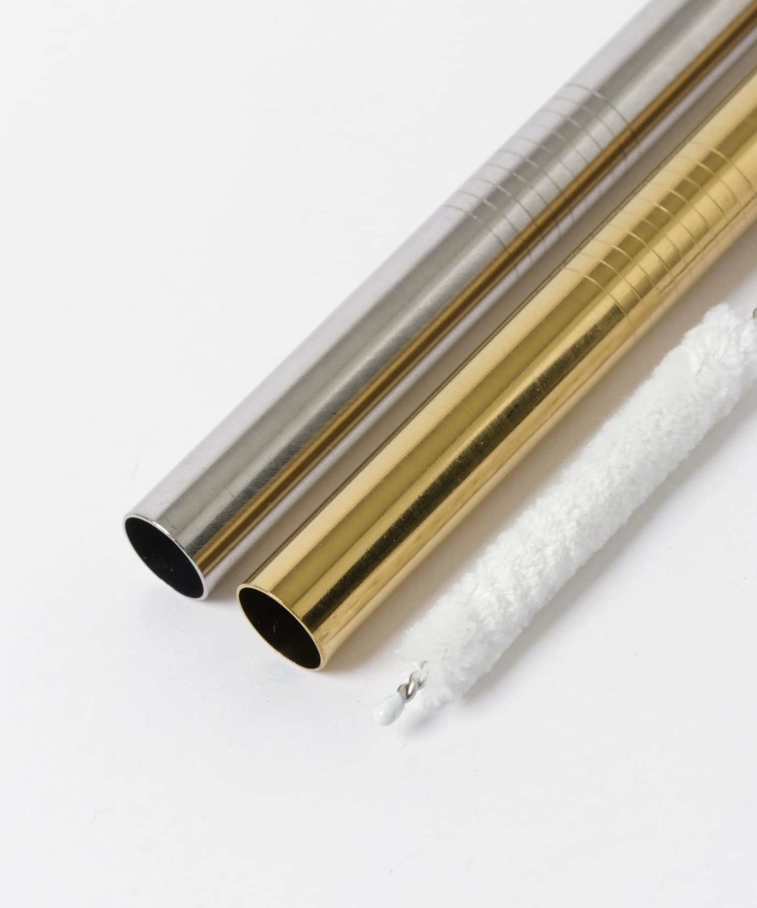 mana. ORGANIC LIVING　タピオカステンレス製ストロー slv/gld -