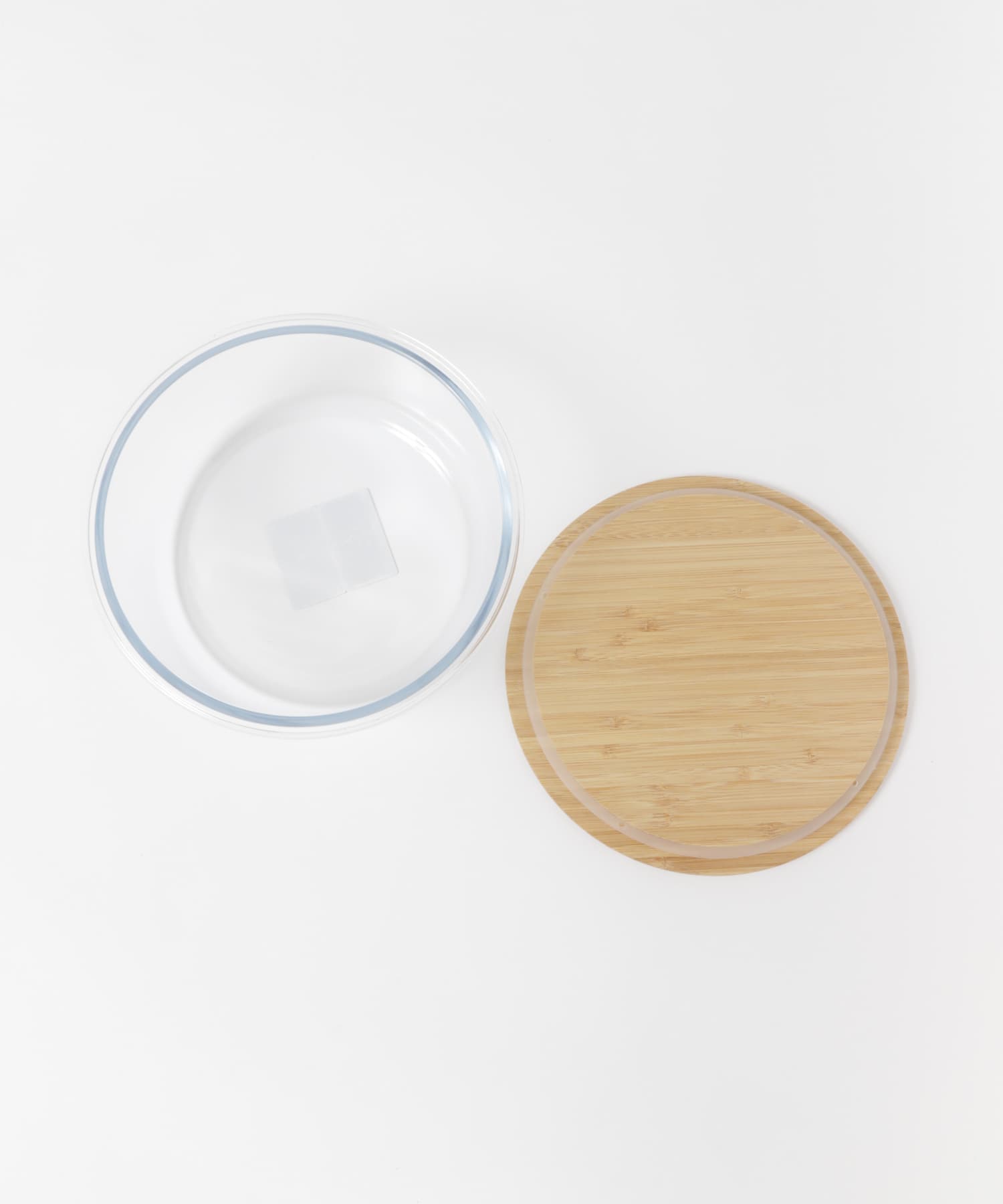 mana. ORGANIC LIVING　耐熱ガラス容器(ラウンド) natural -
