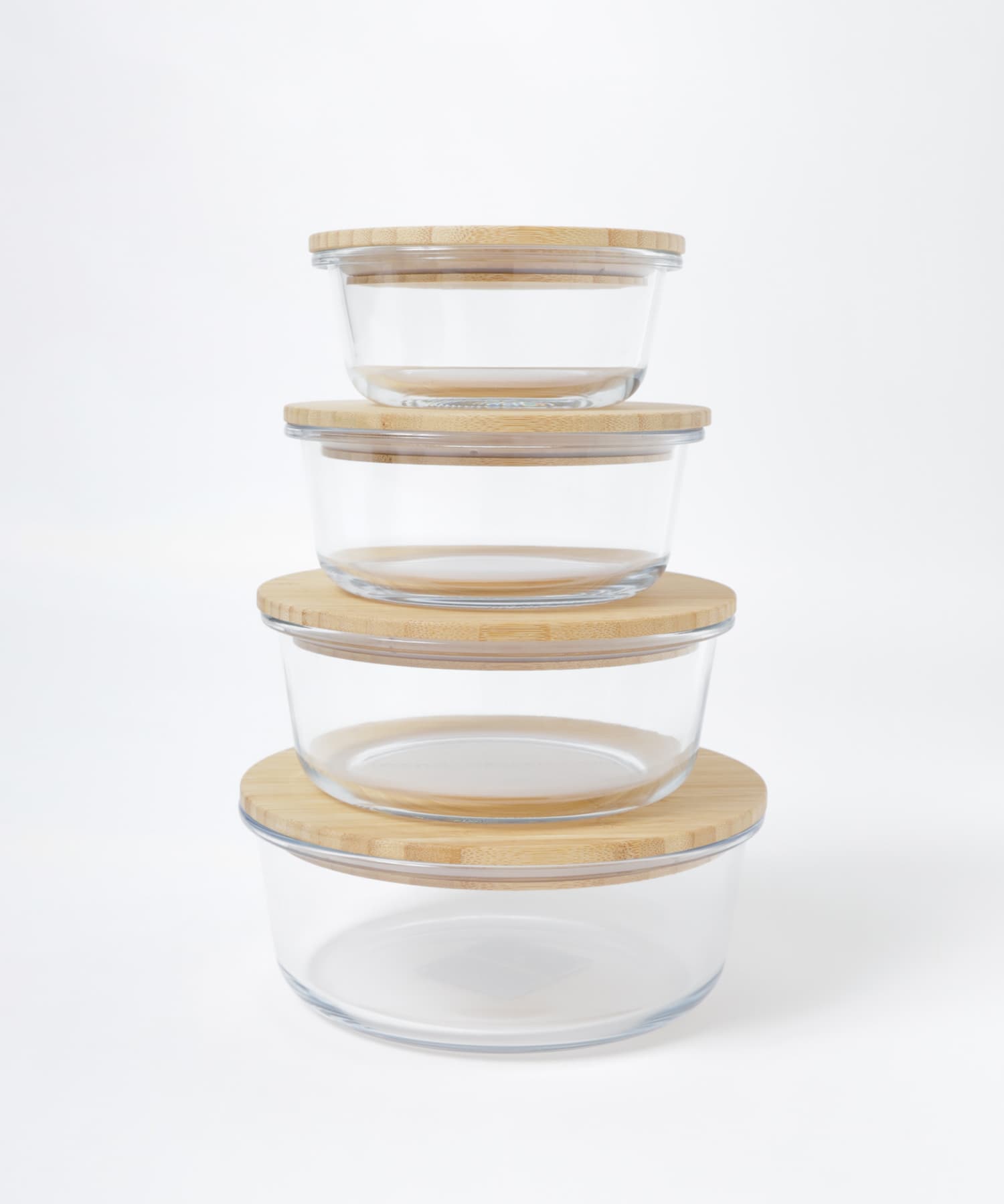 mana. ORGANIC LIVING　耐熱ガラス容器(ラウンド) natural -