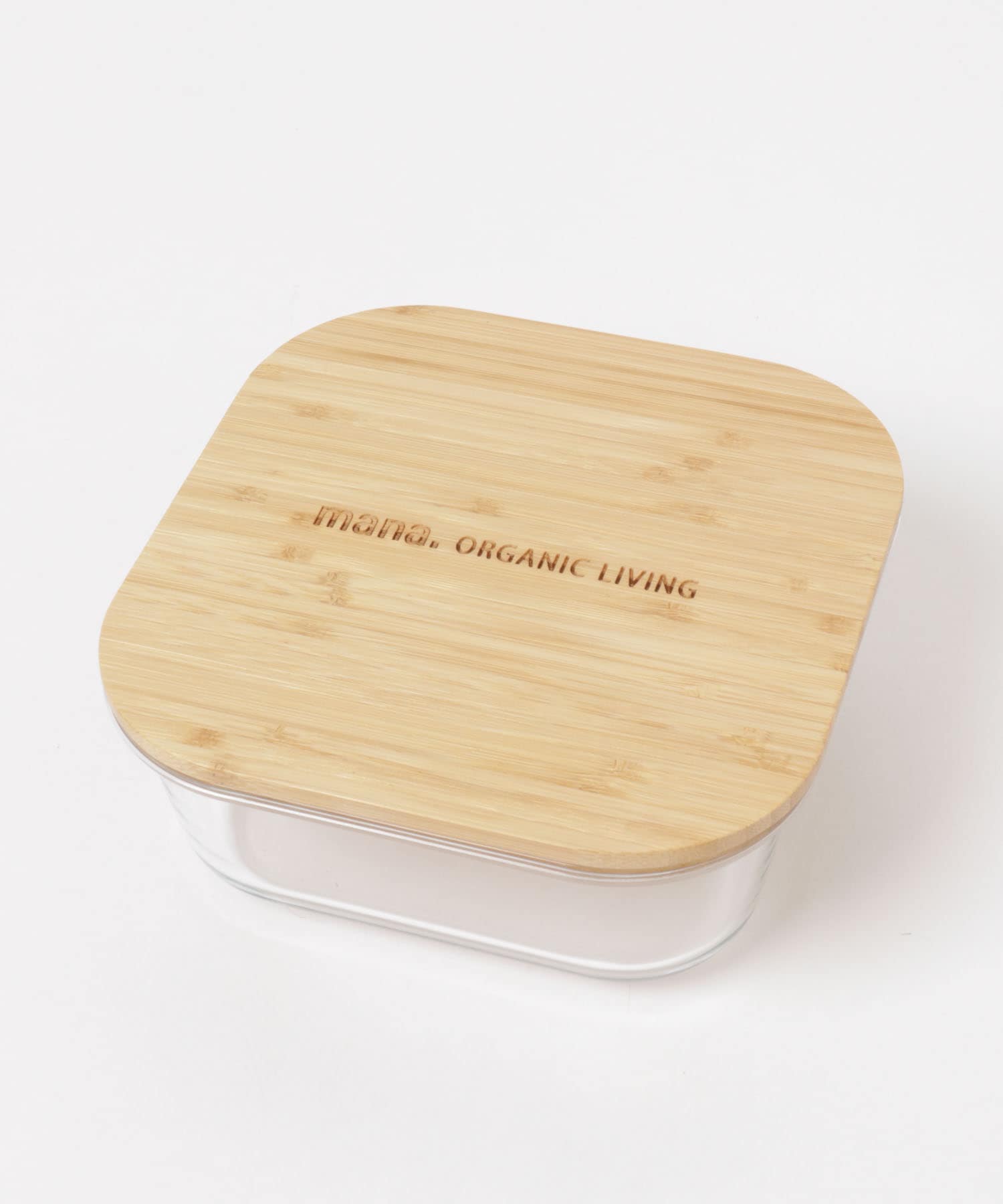 mana. ORGANIC LIVING　耐熱ガラス容器スクエア特大