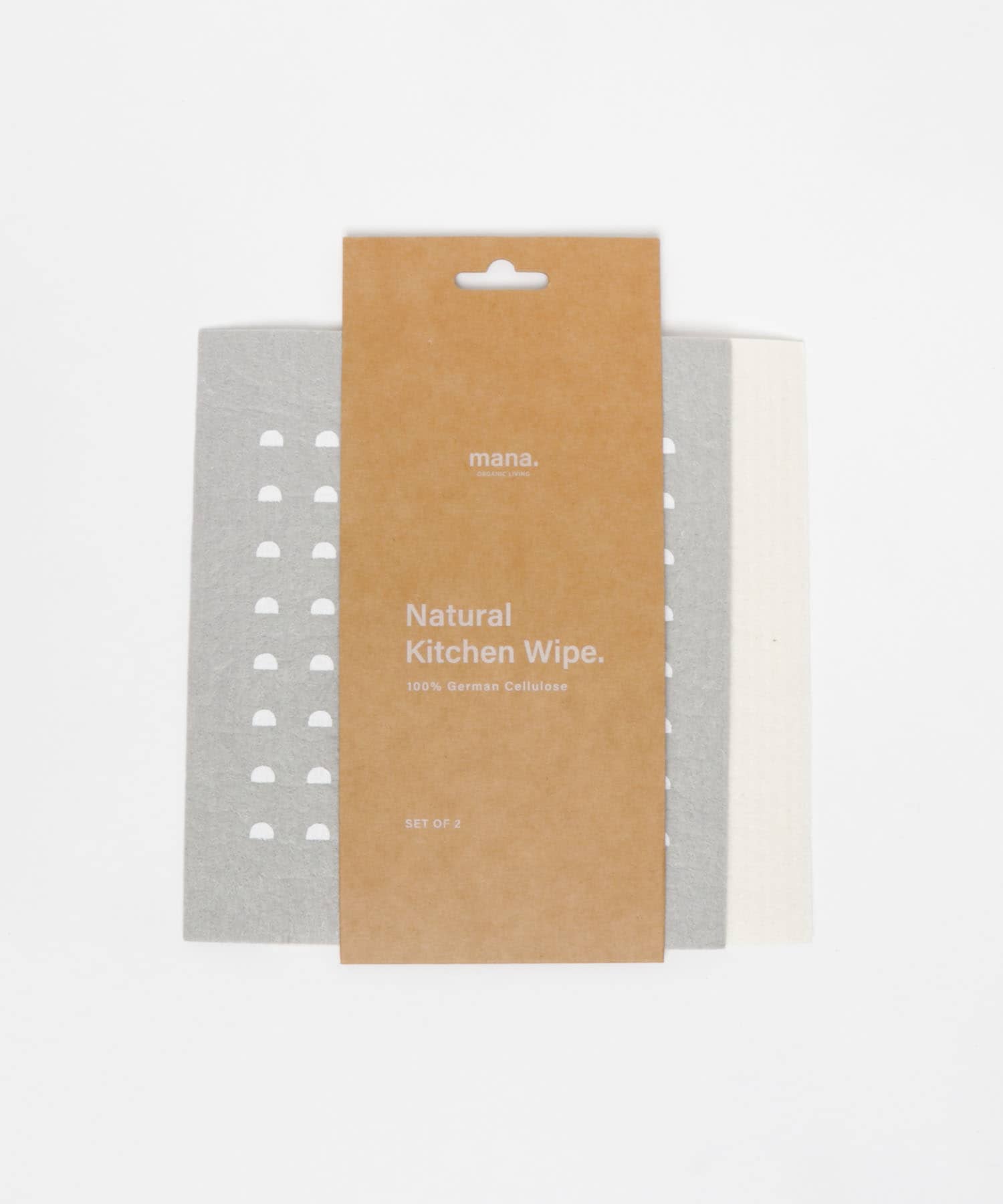 mana. ORGANIC LIVING　天然由来セルロースふきん2枚組