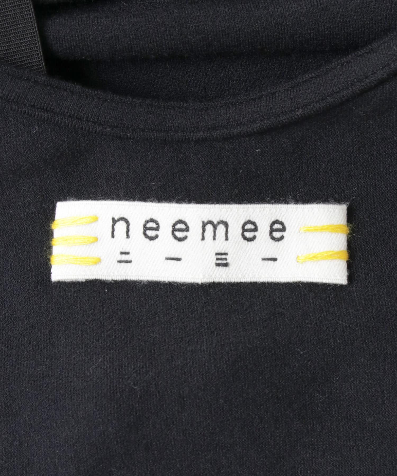 neemee　NM-ベア天竺ボディスーツ black one