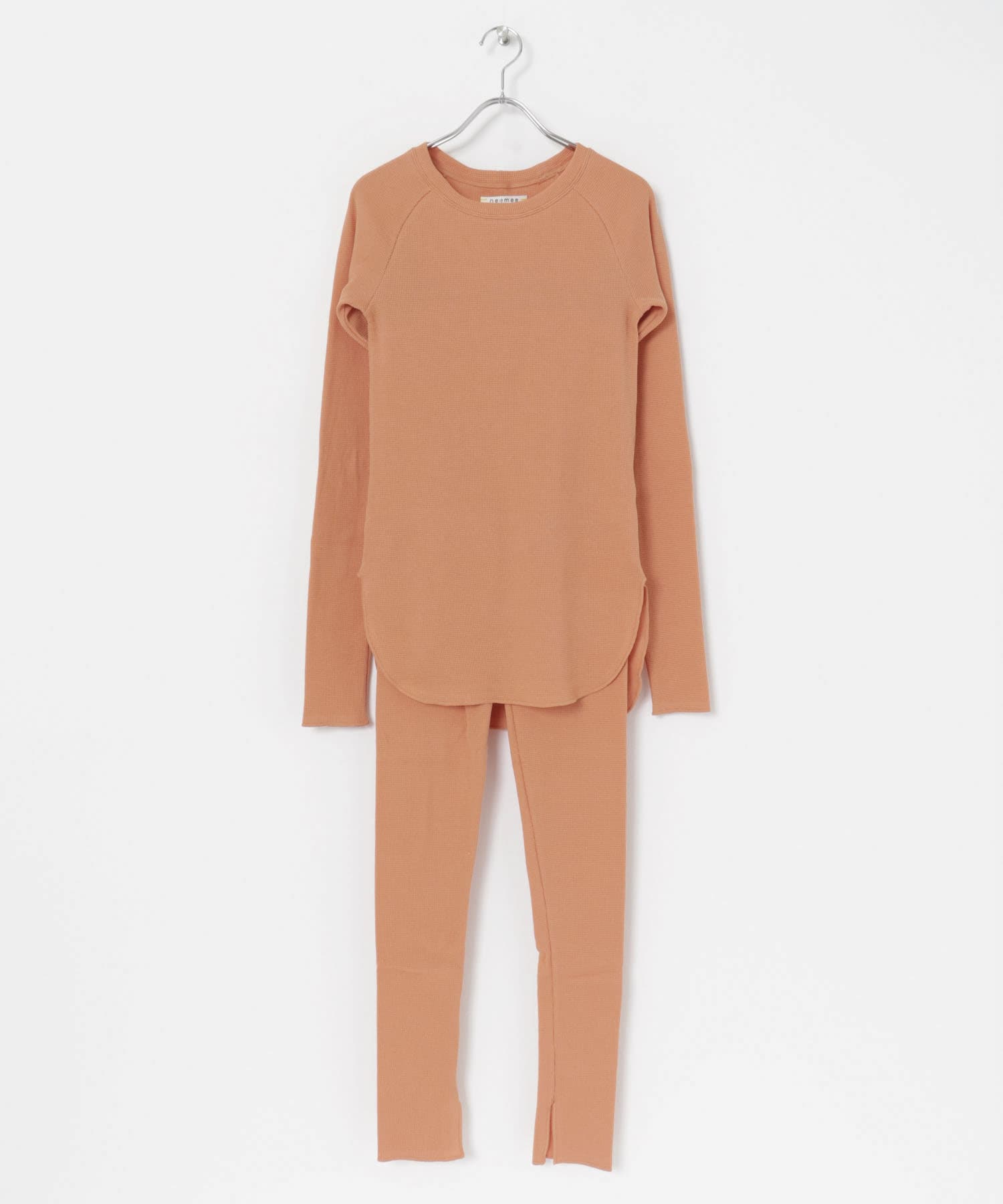 neemee　NM-ワッフルロンT&レギンスSET ORANGE one