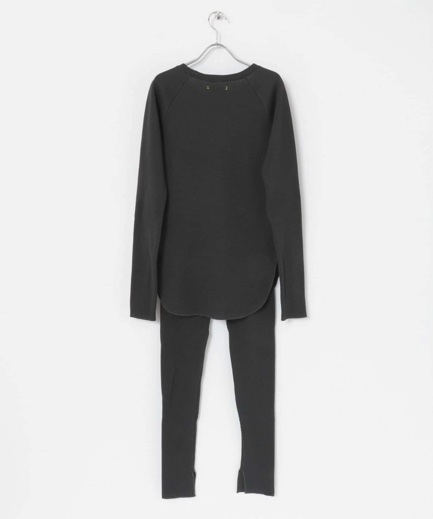 neemee　NM-ワッフルロンT&レギンスSET BLACK one