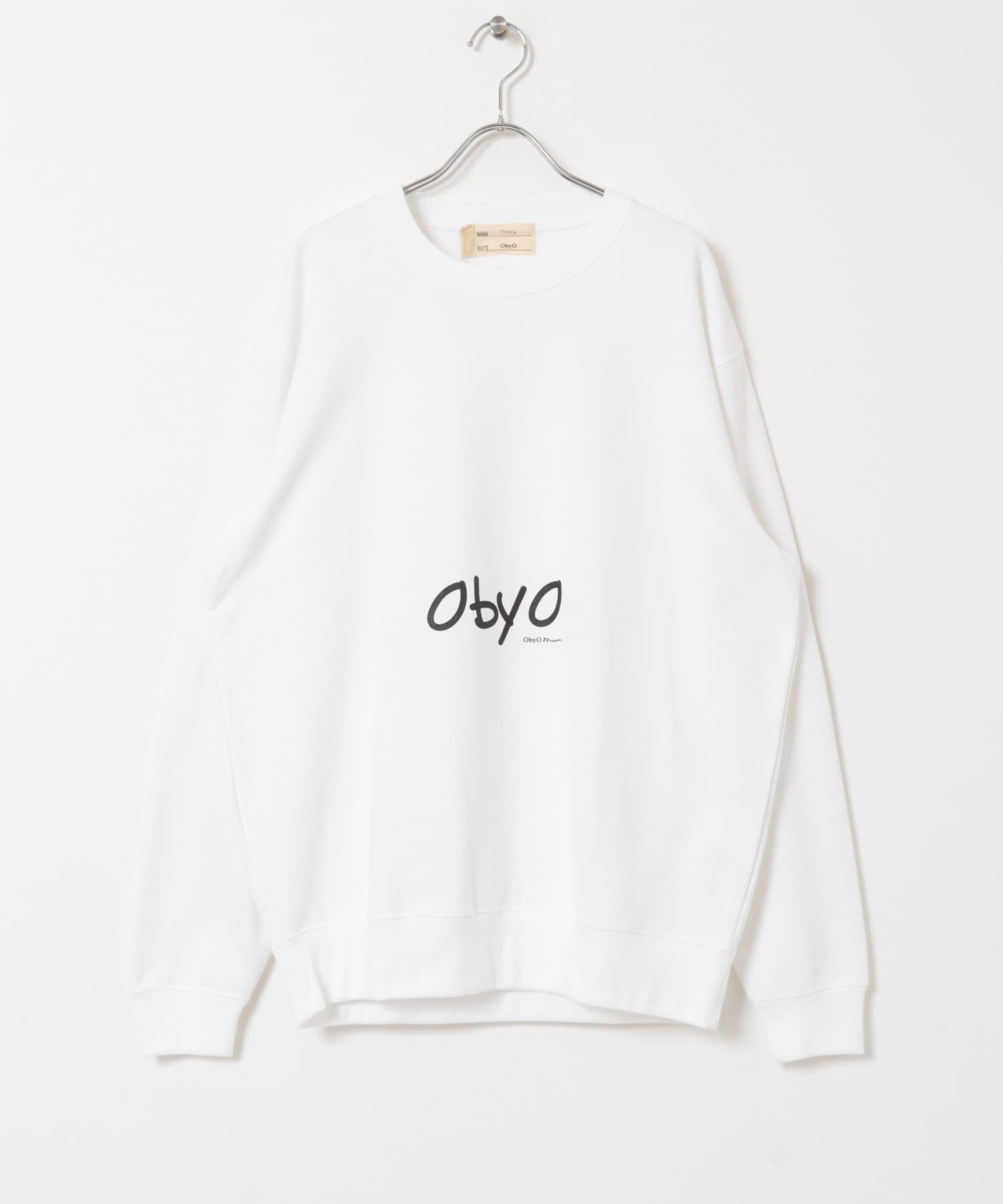 77circa　cats eye print sweat white1 L